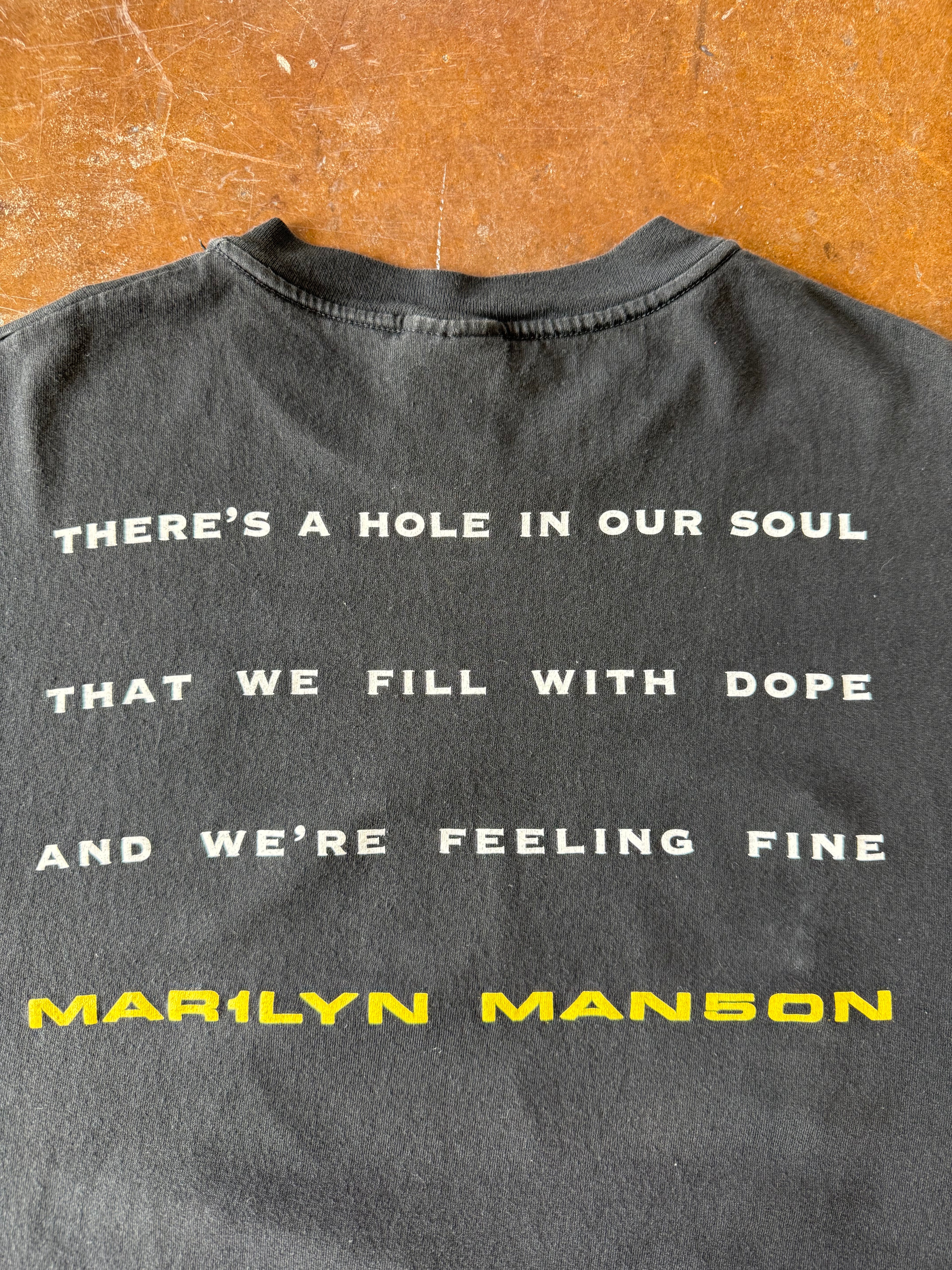 1998 Marilyn Manson "hole in our soul" band shirt (LARGE)