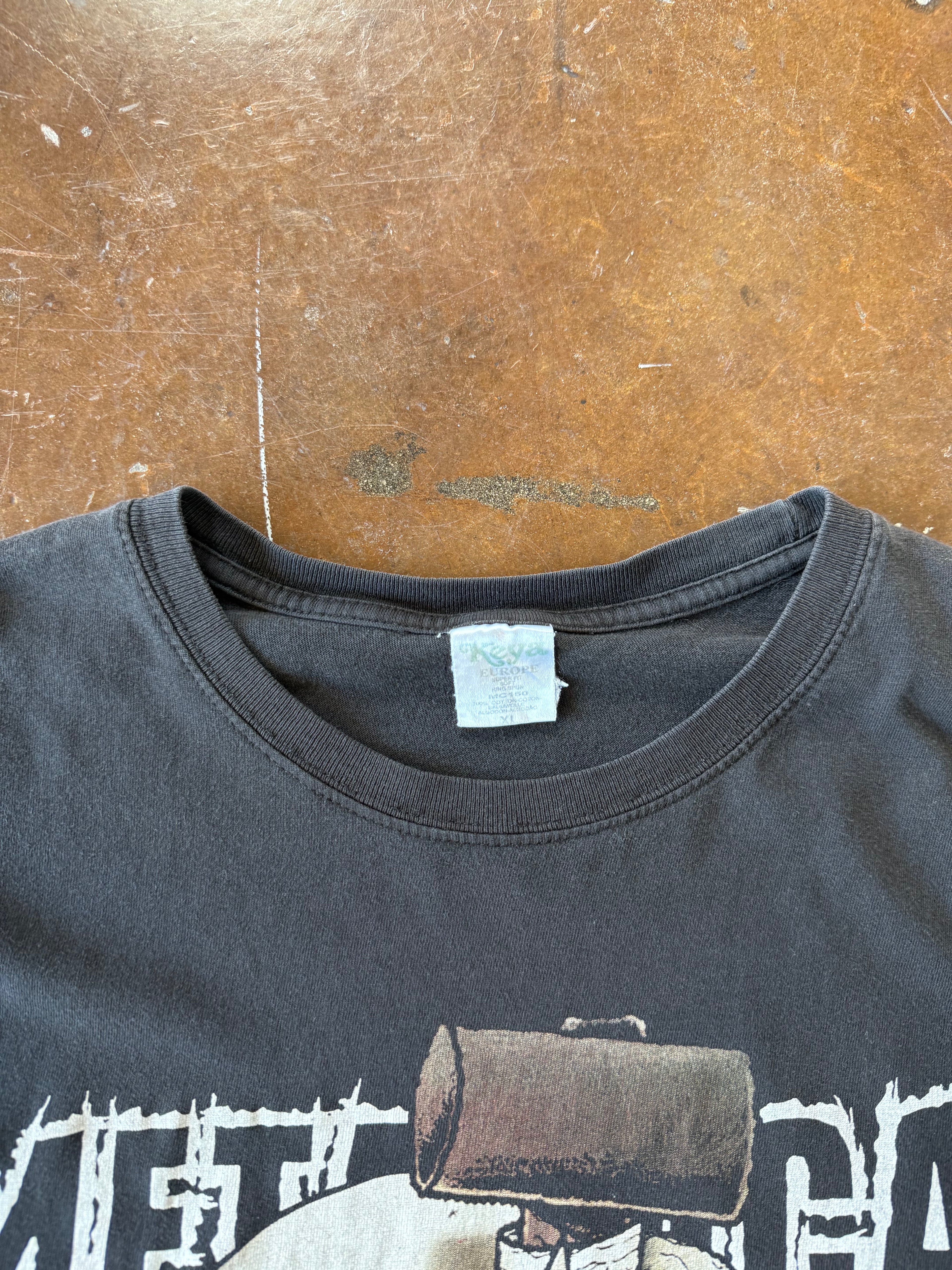 90s Metallica "hammer + nails" band shirt (XL)