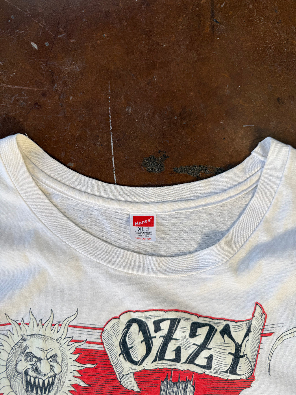 1991 Ozzy Osbourne "crucifixion" band shirt (XL)