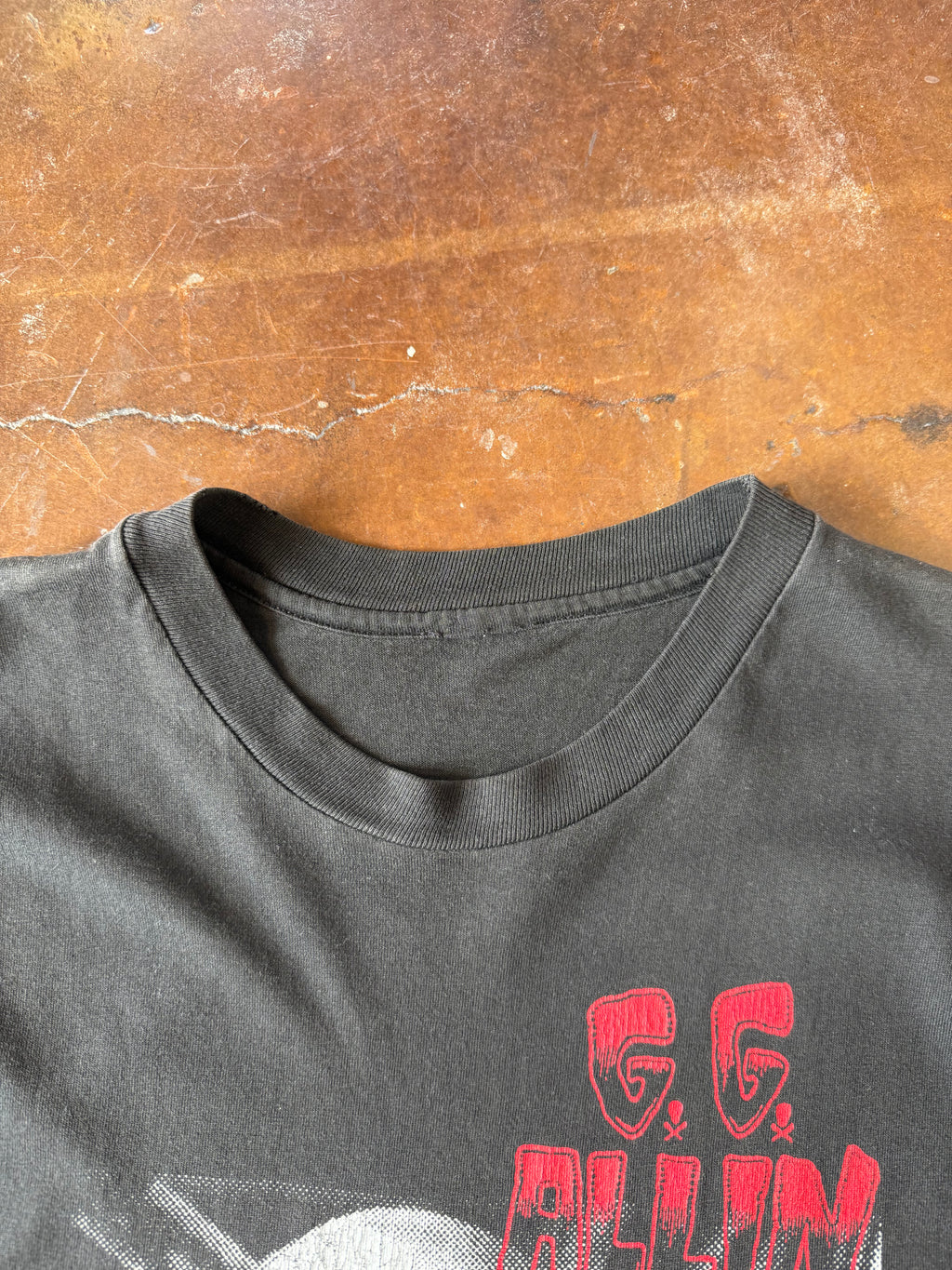 90s G.G. Allin "portrait" shirt (LARGE)