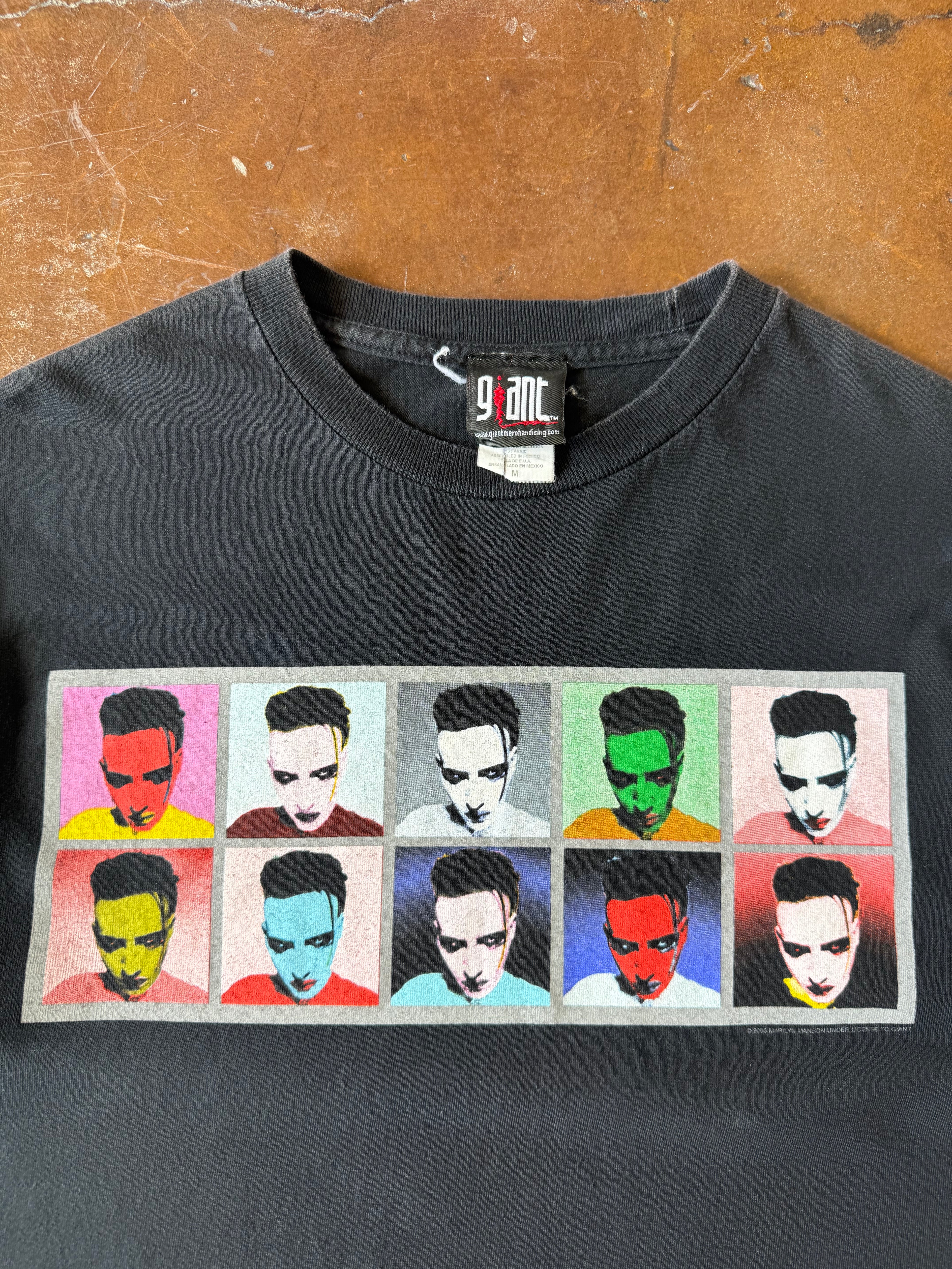 2005 Marilyn Manson "portrait" band shirt (MEDIUM)