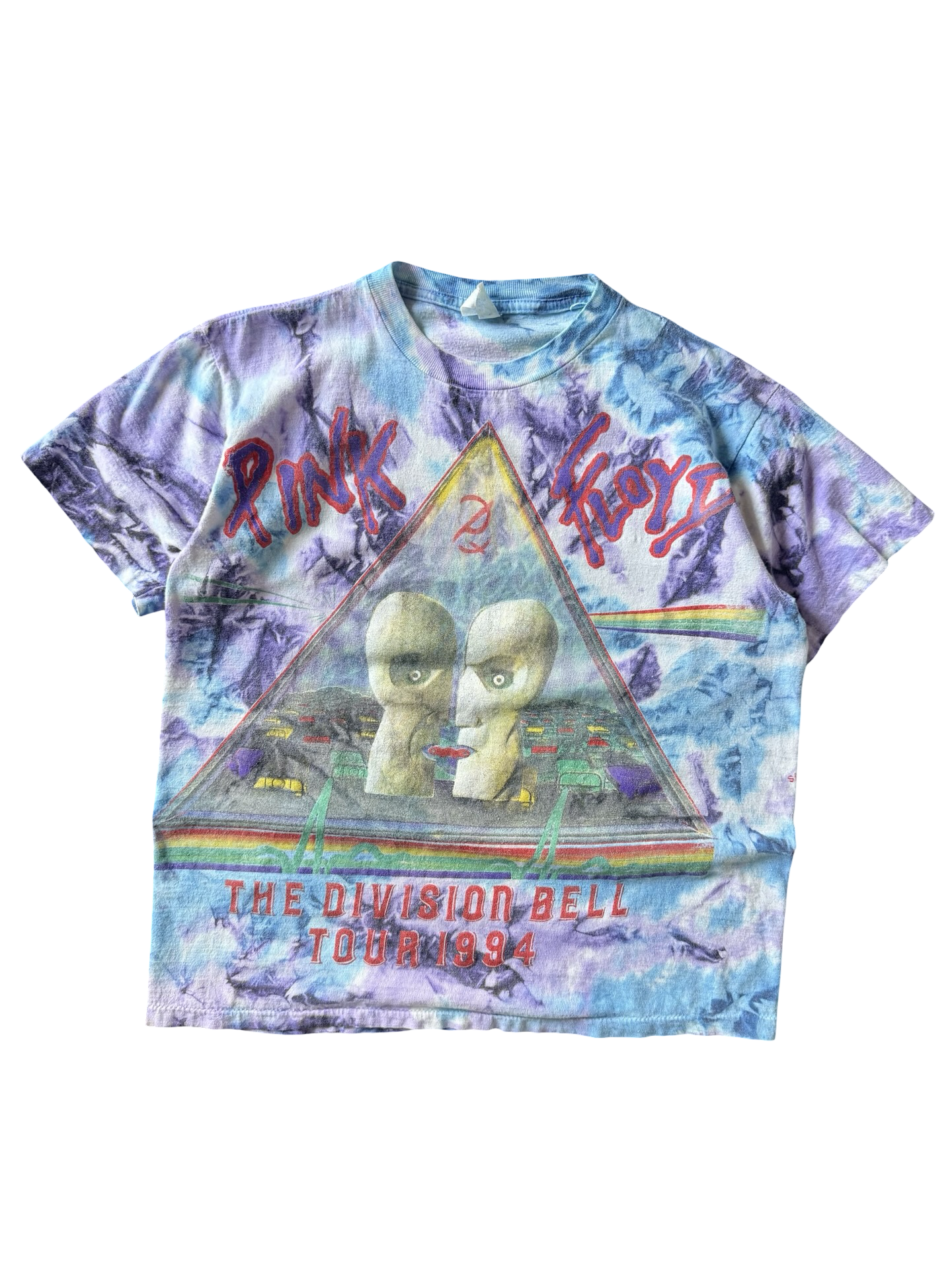 1994 Pink Floyd "division bell" tie dye band tour shirt