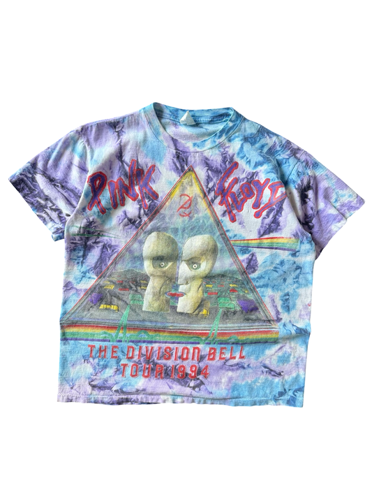 1994 Pink Floyd "division bell" tie dye band tour shirt