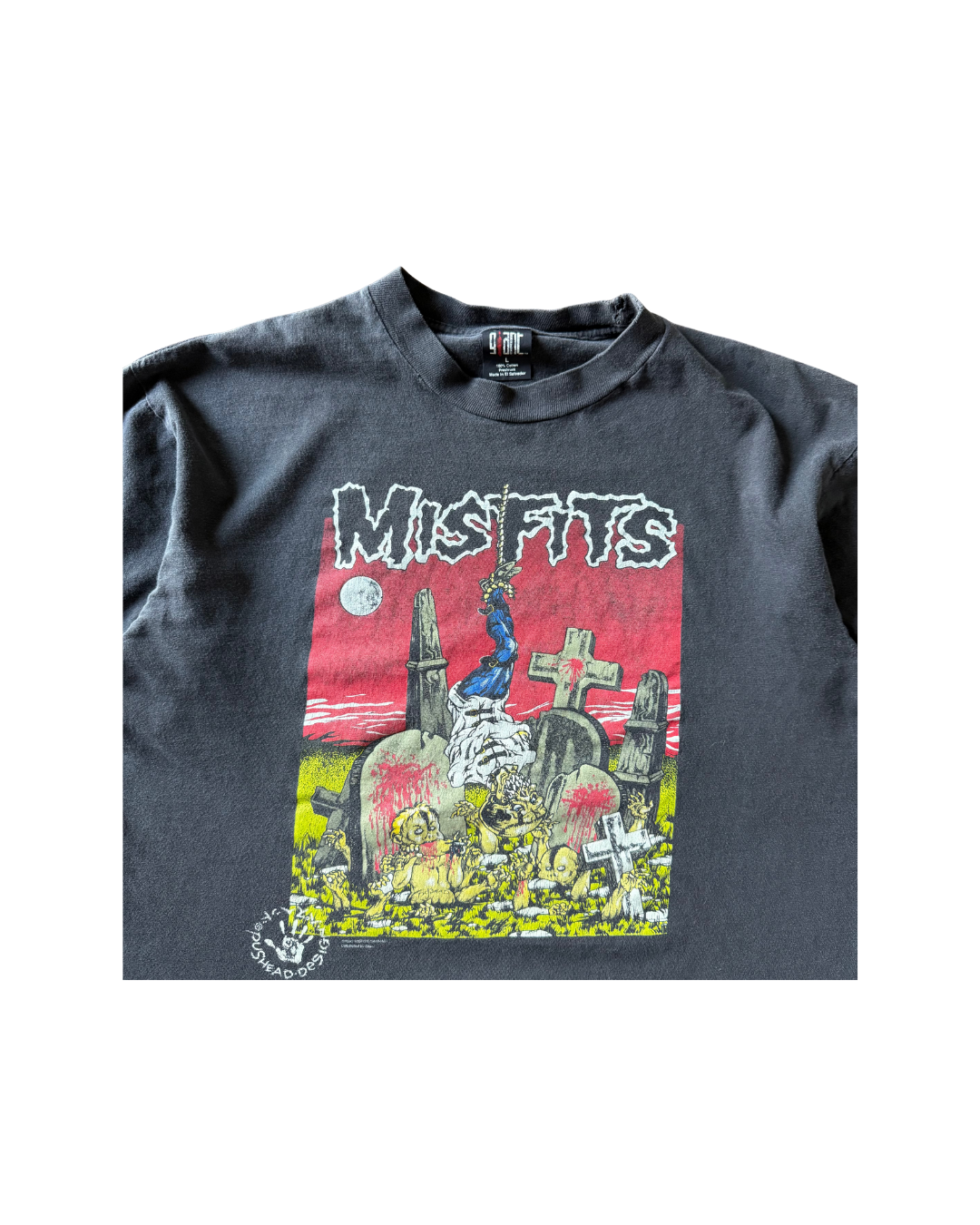 1995 rare misfits pushead band shirt