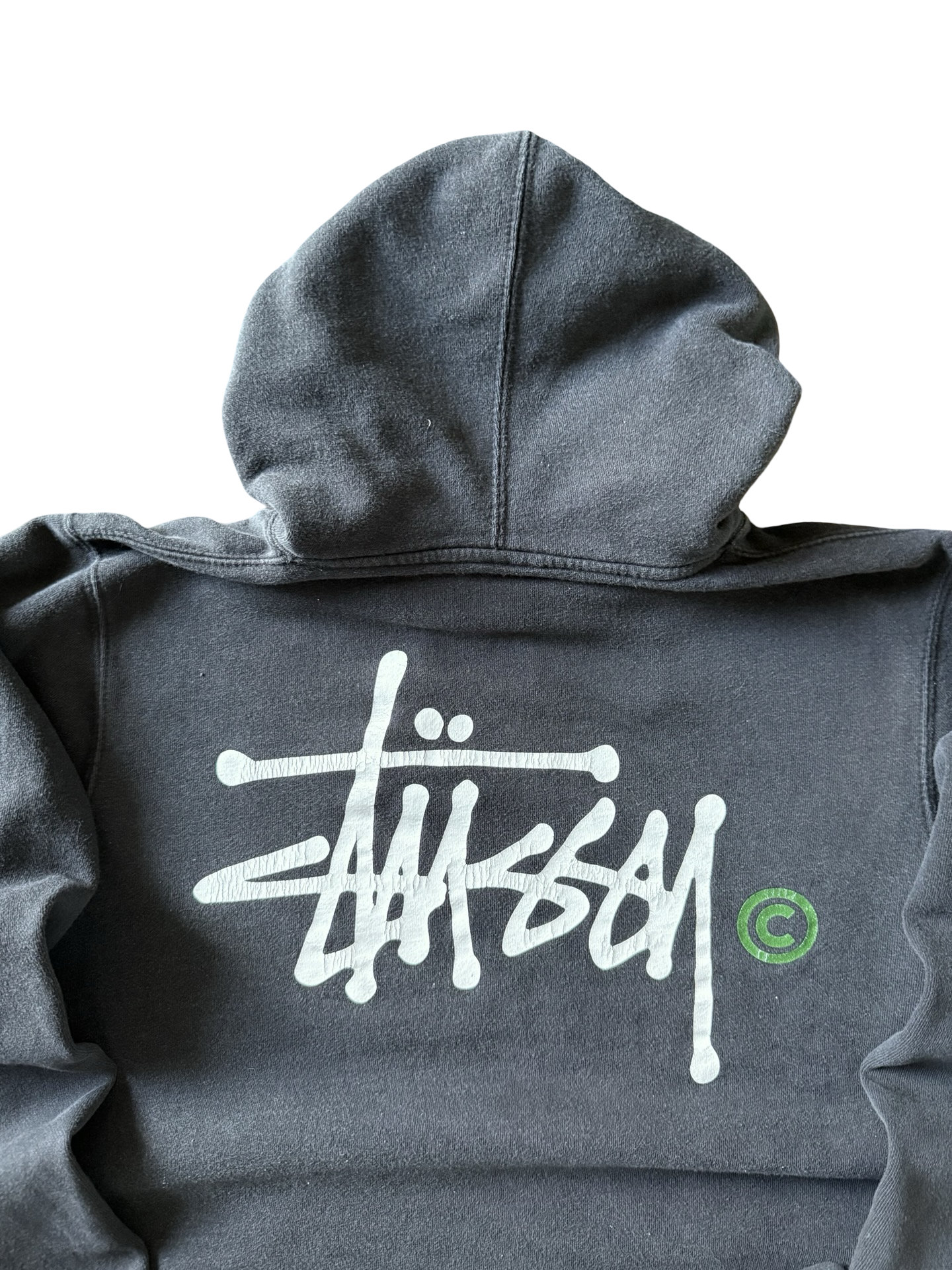 2000s Stussy "logo" skate hoodie (LARGE)
