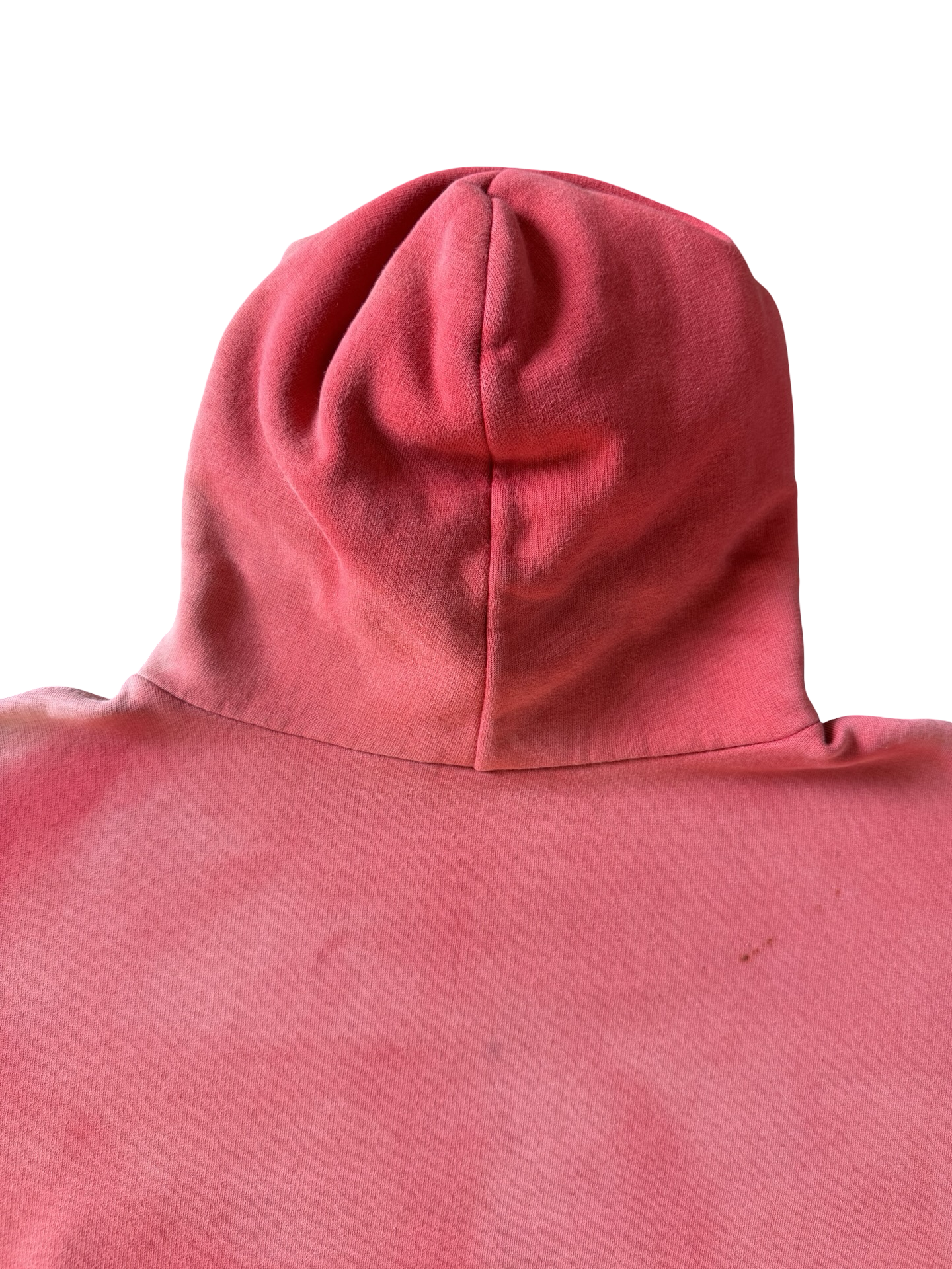 2000s sun-faded red blank hoodie (XL)