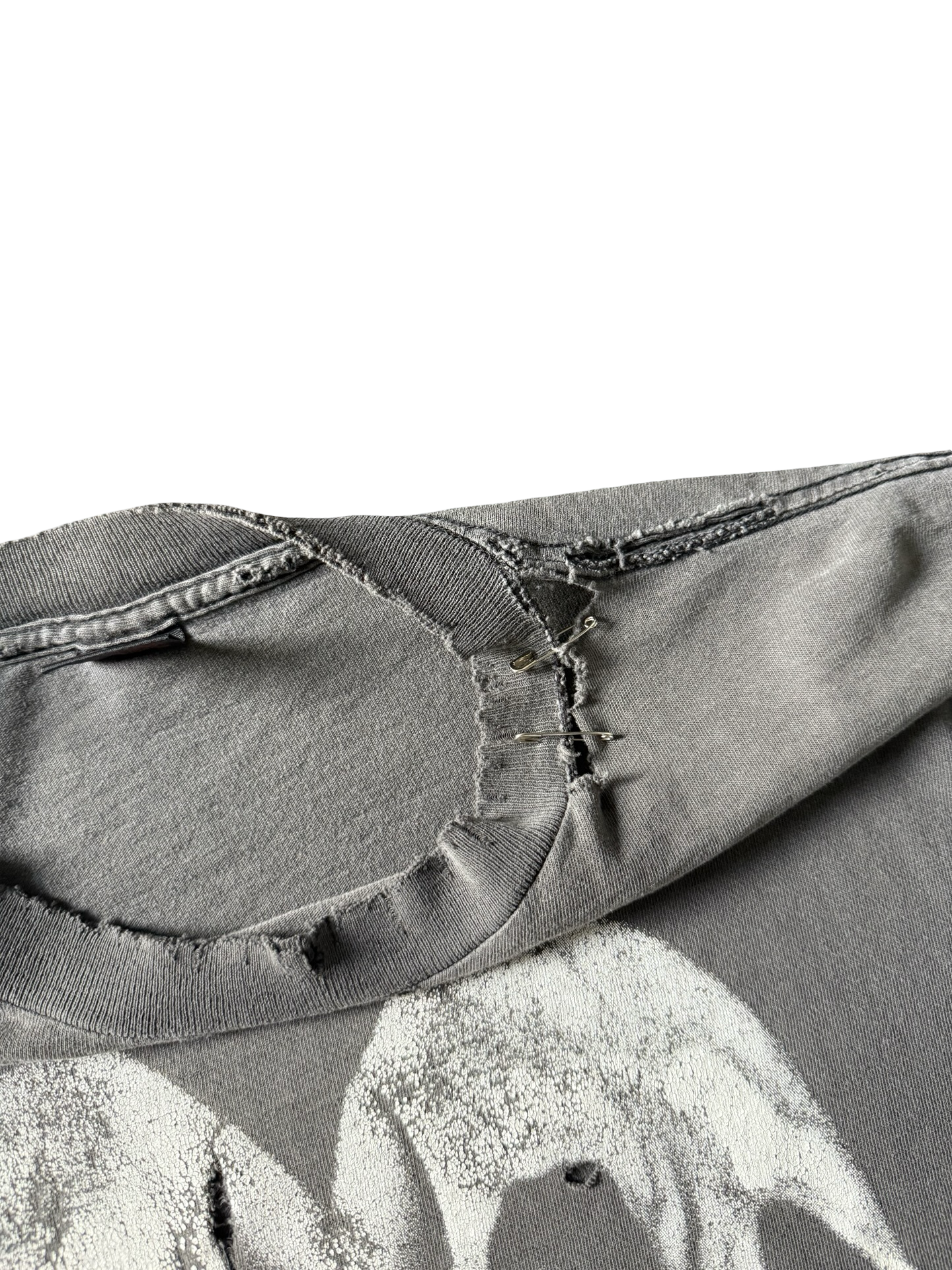 1994 faded & distressed Fashion Victim "double skull" shirt (XL)