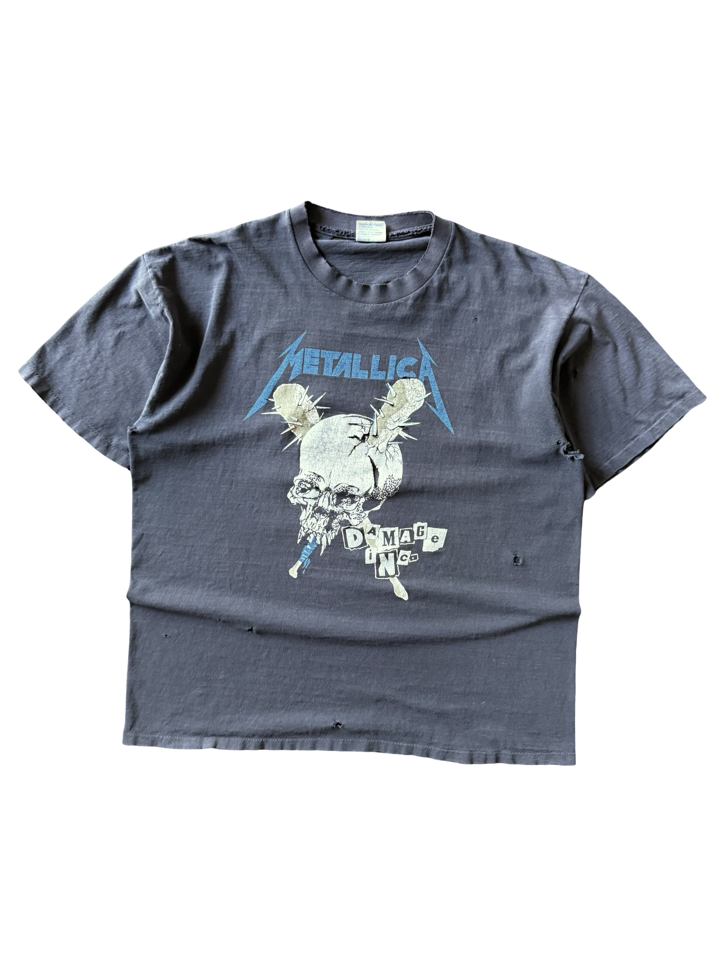 90s distressed vintage Metallica "garage days" band shirt
