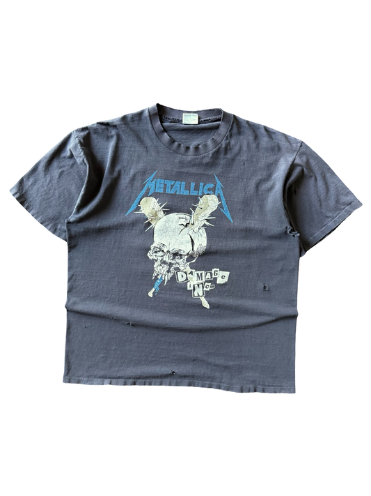 90s distressed vintage Metallica "garage days" band shirt