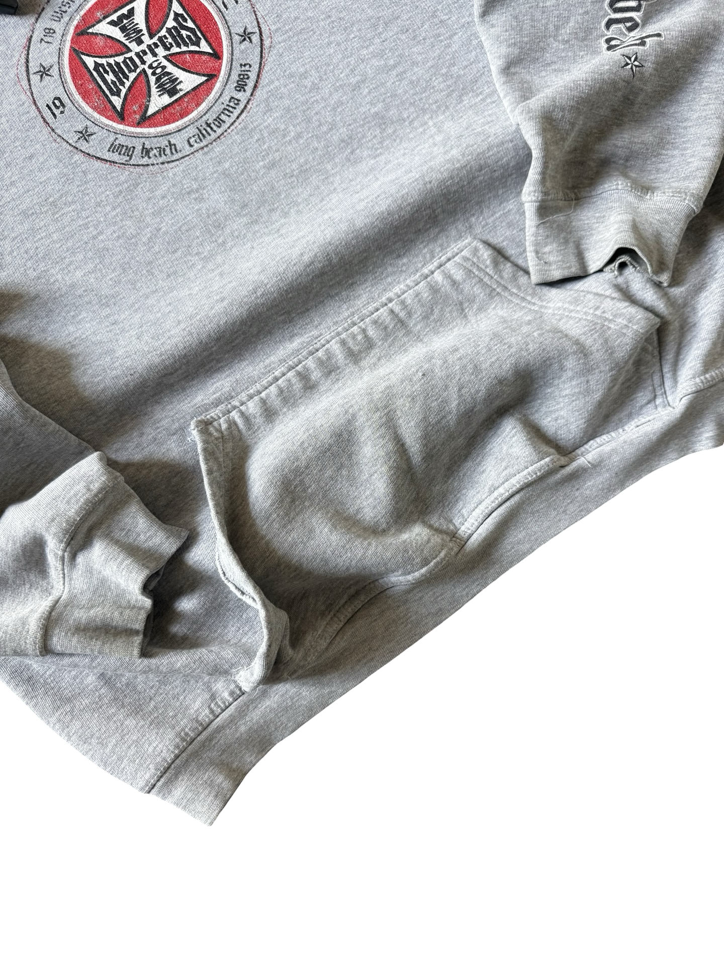 90s West Coast Choppers "logo" grey hoodie (LARGE)