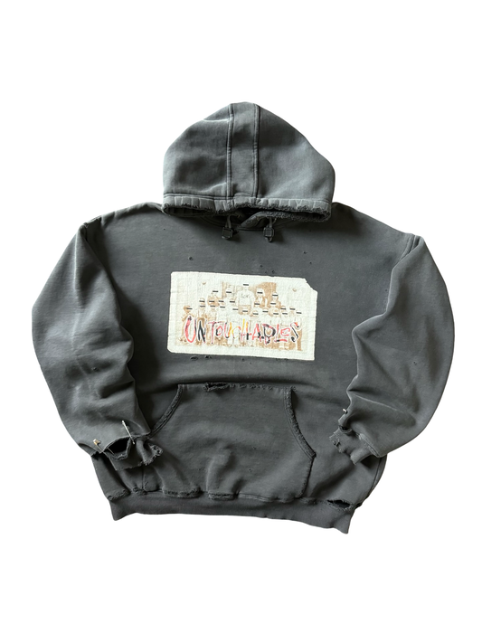 2002 distressed Korn "untouchables" album promo hoodie (LARGE)