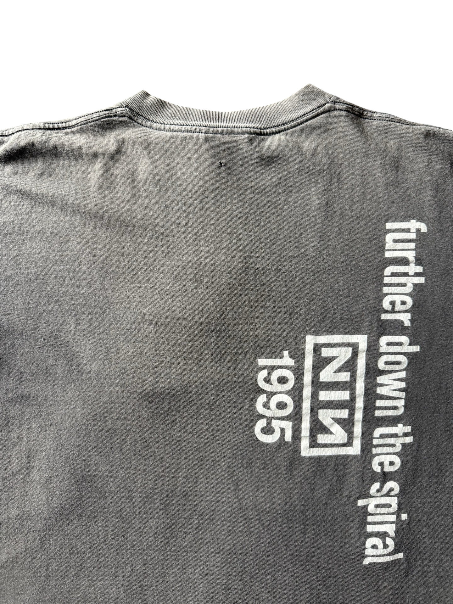 1995 faded Nine Inch Nails "further down the spiral" band shirt