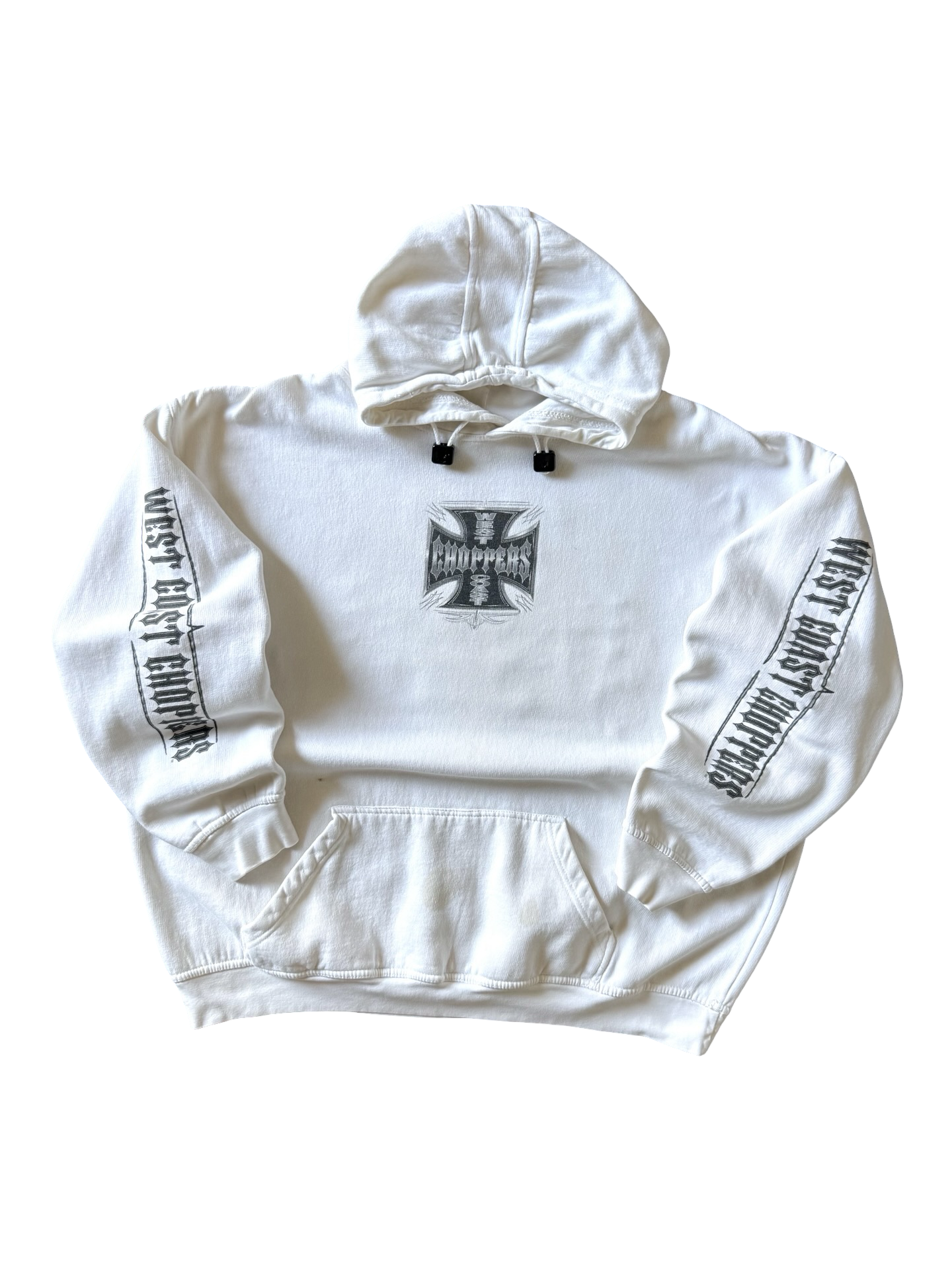 2000s West Coast Choppers "logo" white hoodie (XL)