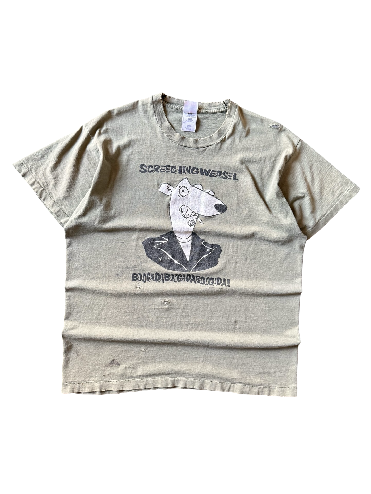 90s vintage Screeching Weasel "boogadaboogadaboogada" band shirt