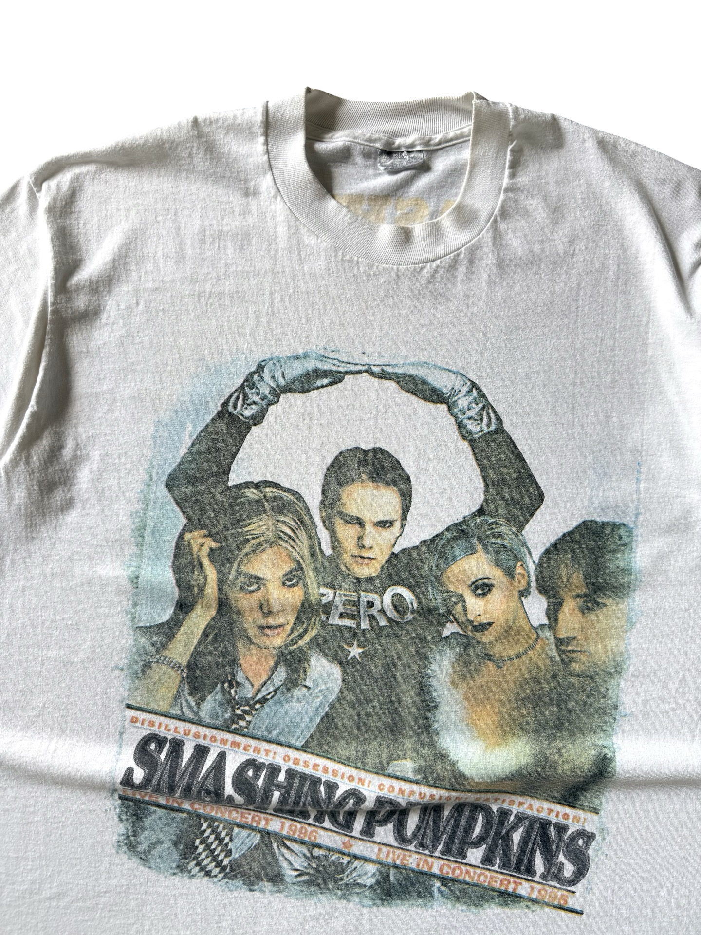 1996 rare Smashing Pumpkins "summer tour w/ Garbage" band shirt