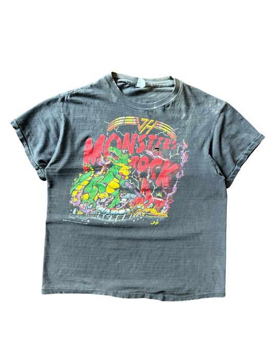 1988 faded van halen "monsters of rock" tour shirt