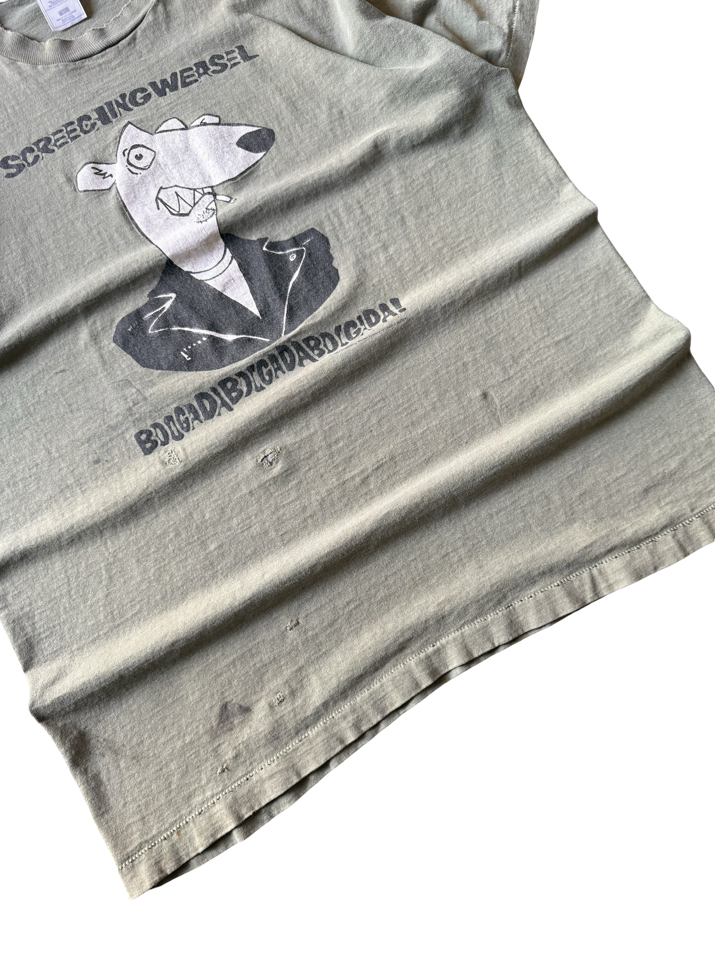90s vintage Screeching Weasel "boogadaboogadaboogada" band shirt