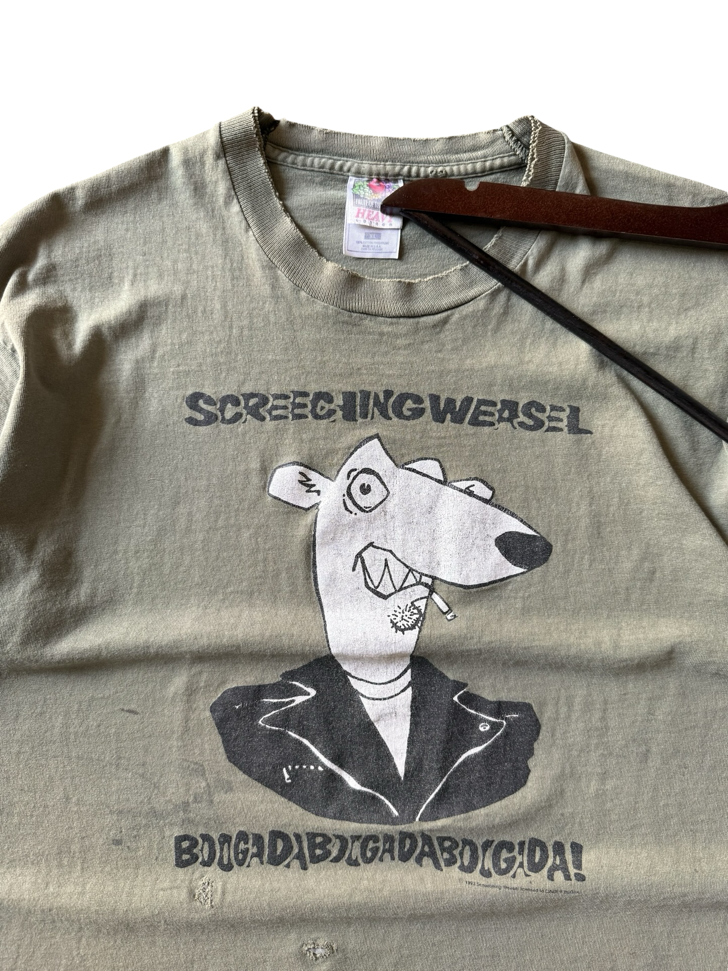 90s vintage Screeching Weasel "boogadaboogadaboogada" band shirt