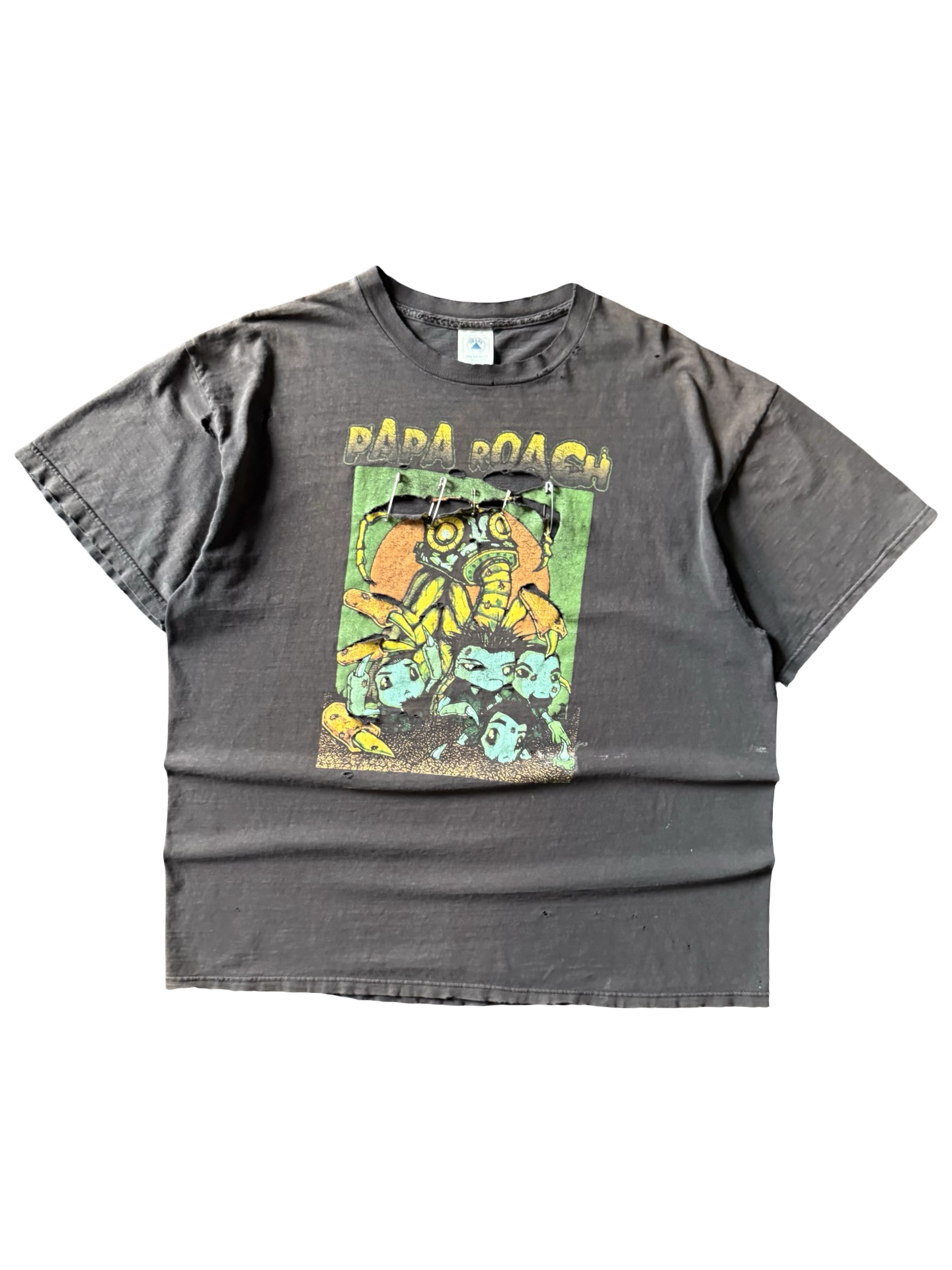 2000 faded & distressed Papa Roach "infest" tour shirt