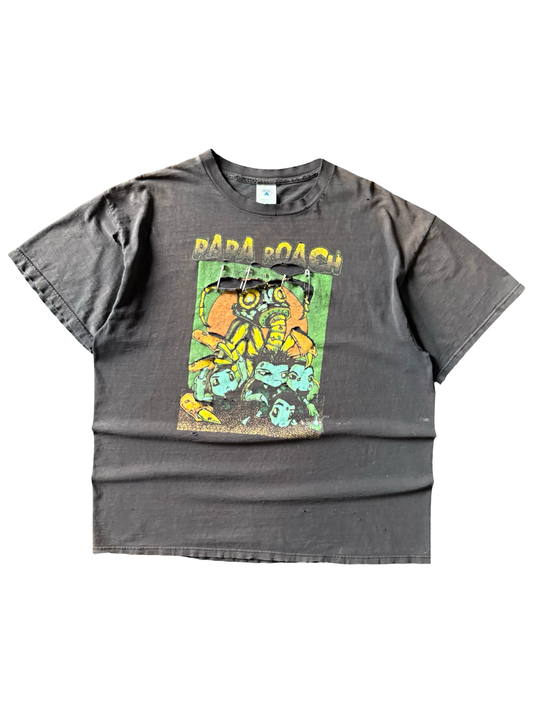 2000 faded & distressed Papa Roach "infest" tour shirt