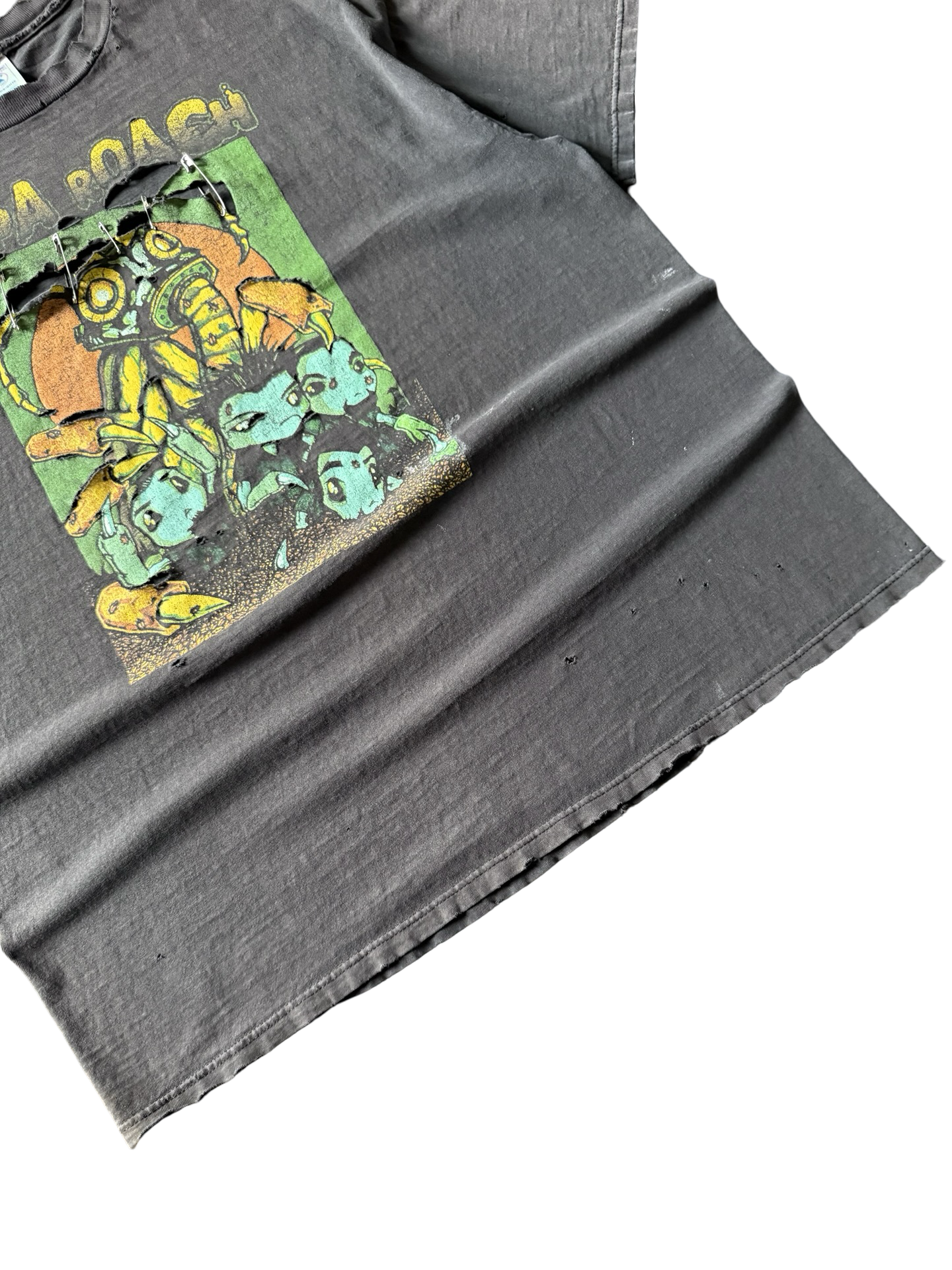 2000 faded & distressed Papa Roach "infest" tour shirt