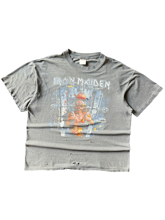 1995 faded Iron Maiden "x factor" band shirt