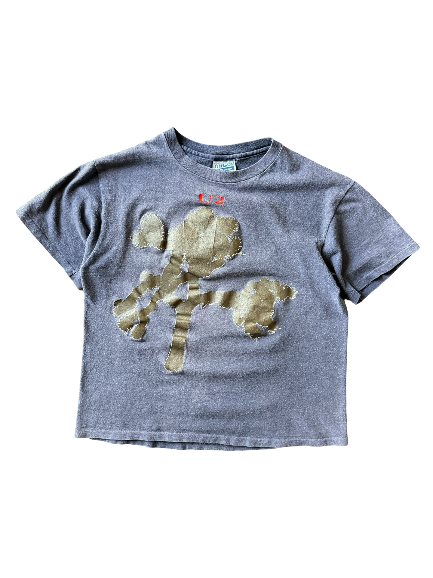 1987 faded U2 "joshua tree" album cover band shirt