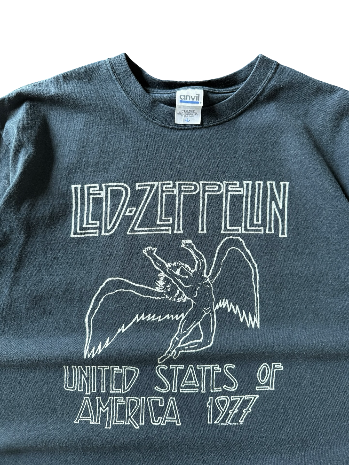 2003 Led Zeppelin logo band shirt