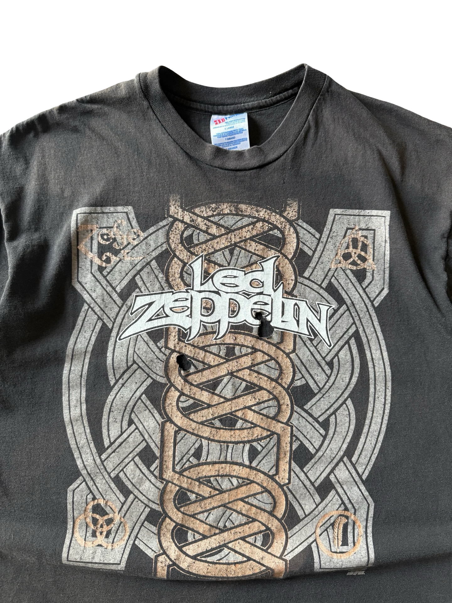 1994 faded Led Zeppelin "tribal spine" band shirt