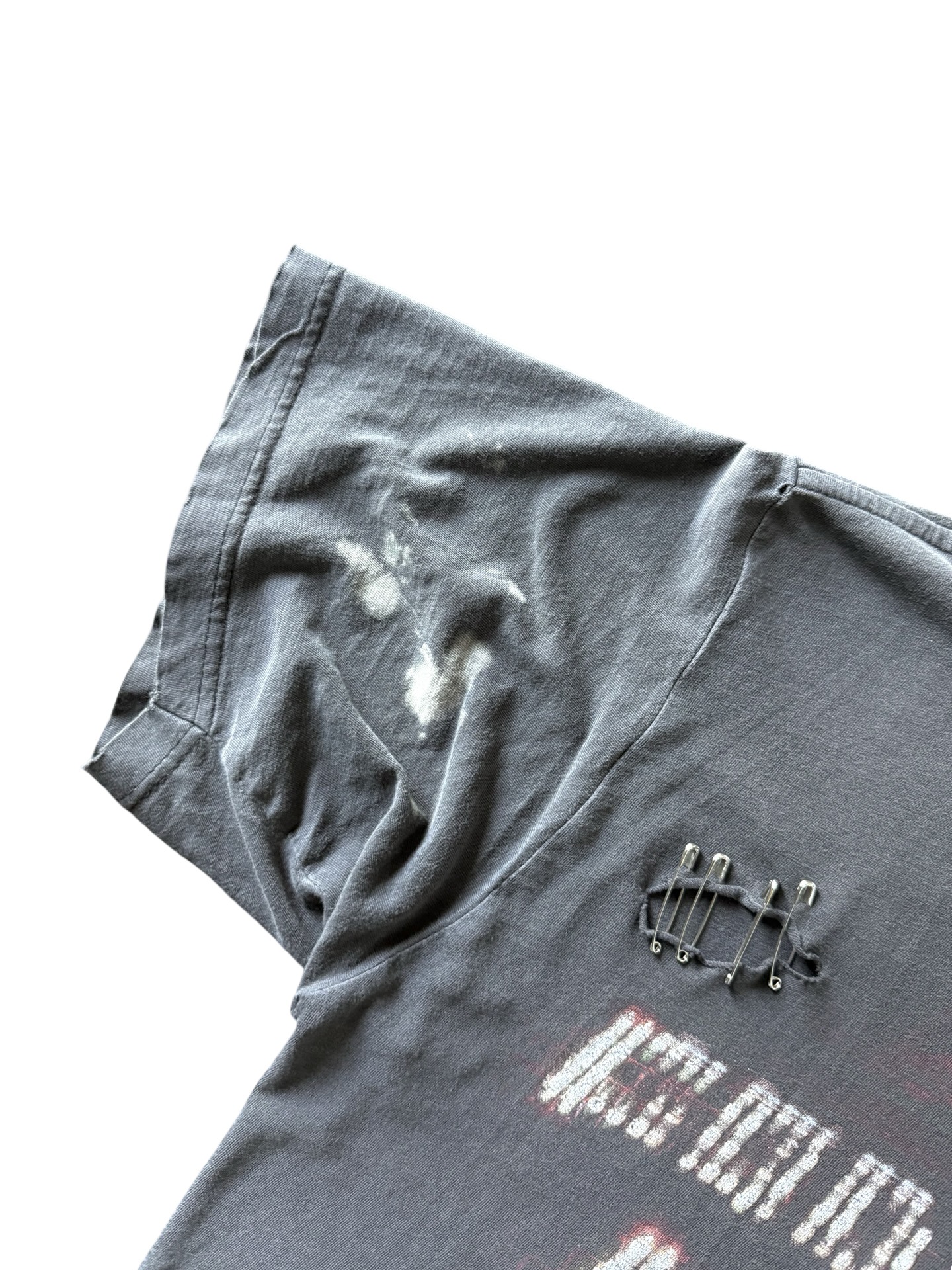 2001 faded & distressed euro Slayer "god hates us all" band shirt