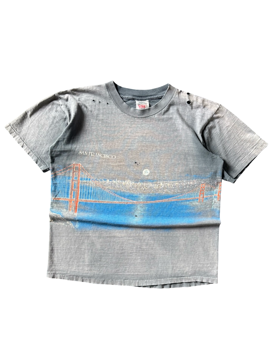 90s faded San Francisco "golden gate bridge" location shirt (XL)