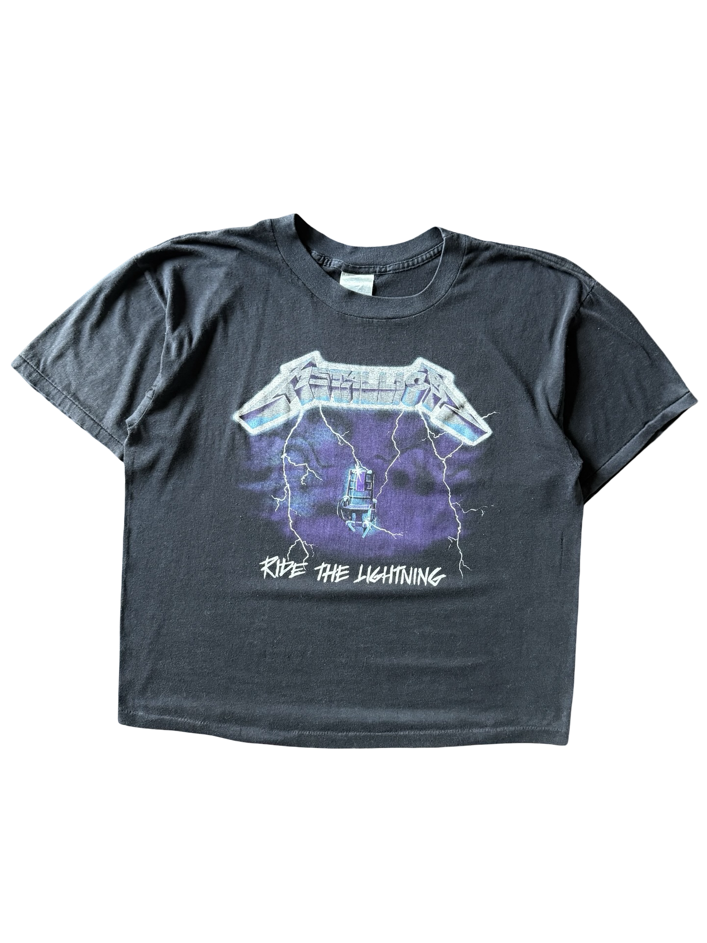 1989 Metallica "ride the lightning" band shirt