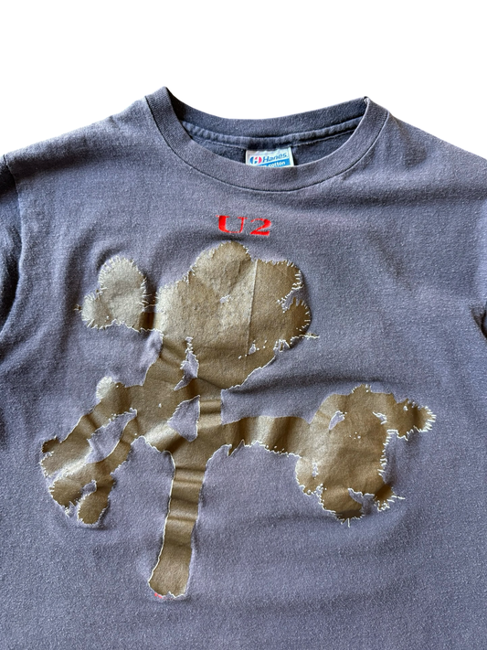 1987 faded U2 "joshua tree" album cover band shirt