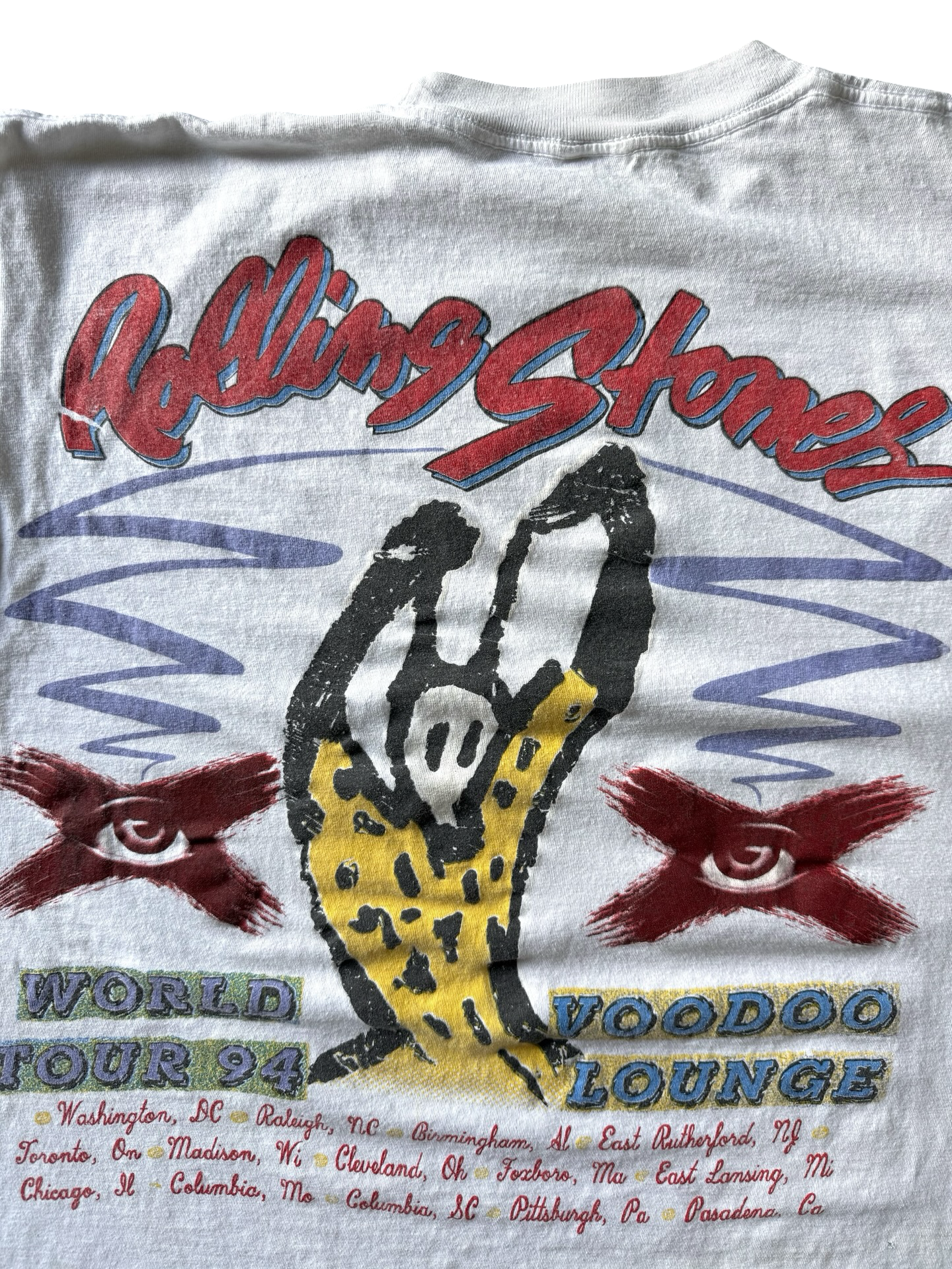 1994 Rolling Stones "voodoo lounge tongue" band shirt