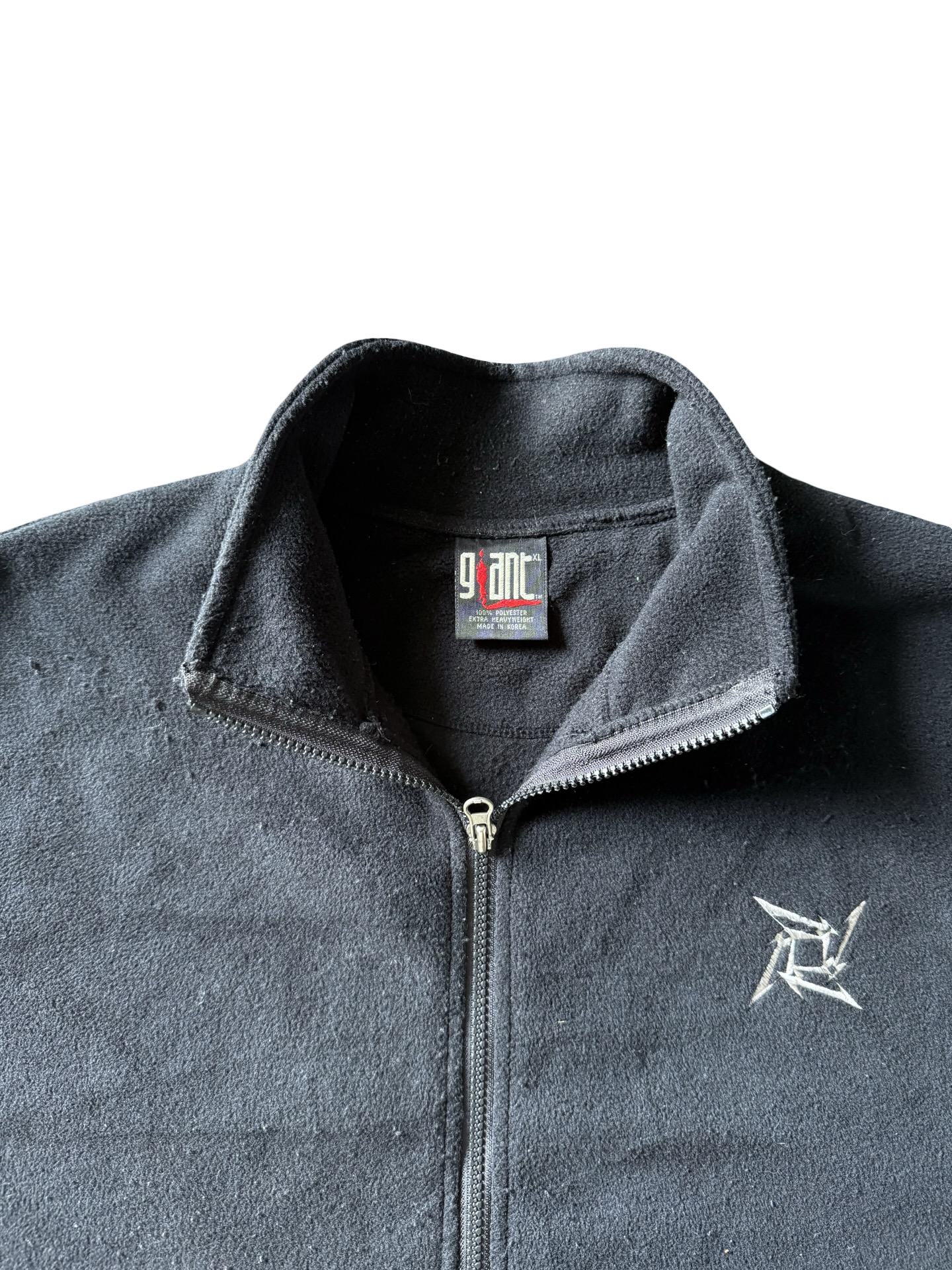 90s vintage Metallica fleece zip-up vest