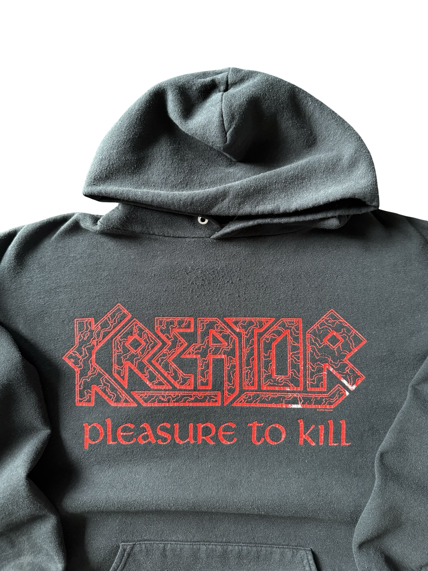 2002 Kreator "pleasure to kill" band pullover hoodie (XL)
