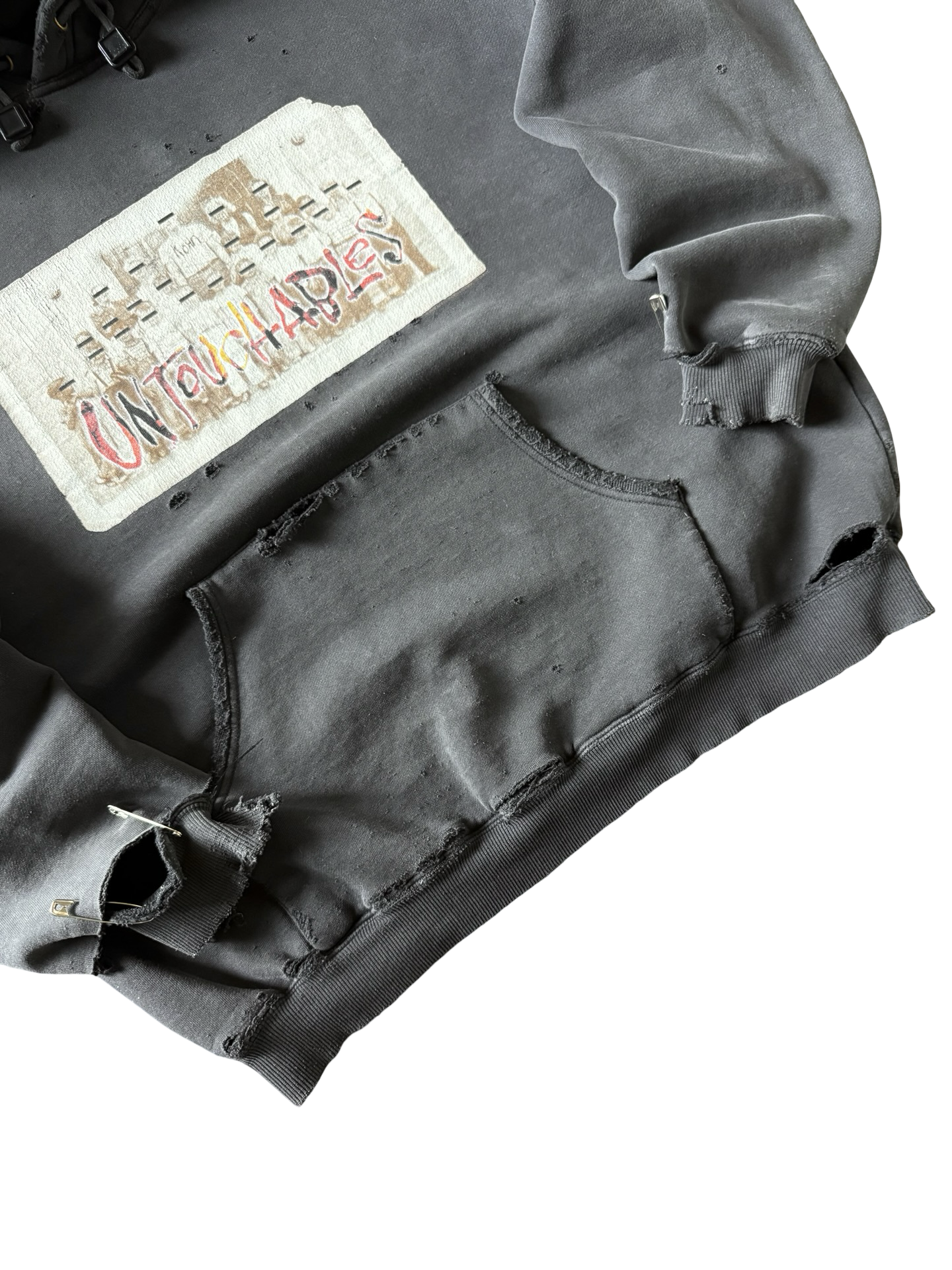 2002 distressed Korn "untouchables" album promo hoodie (LARGE)