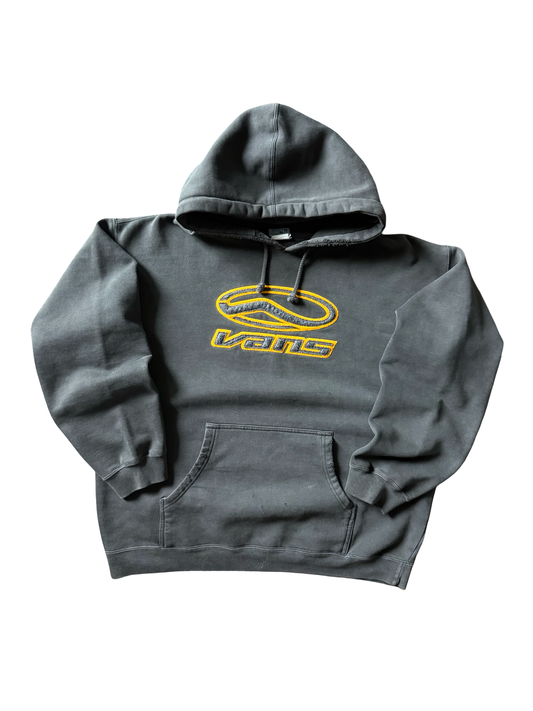 90s lightly distressed Vans classic logo skate hoodie (LARGE)