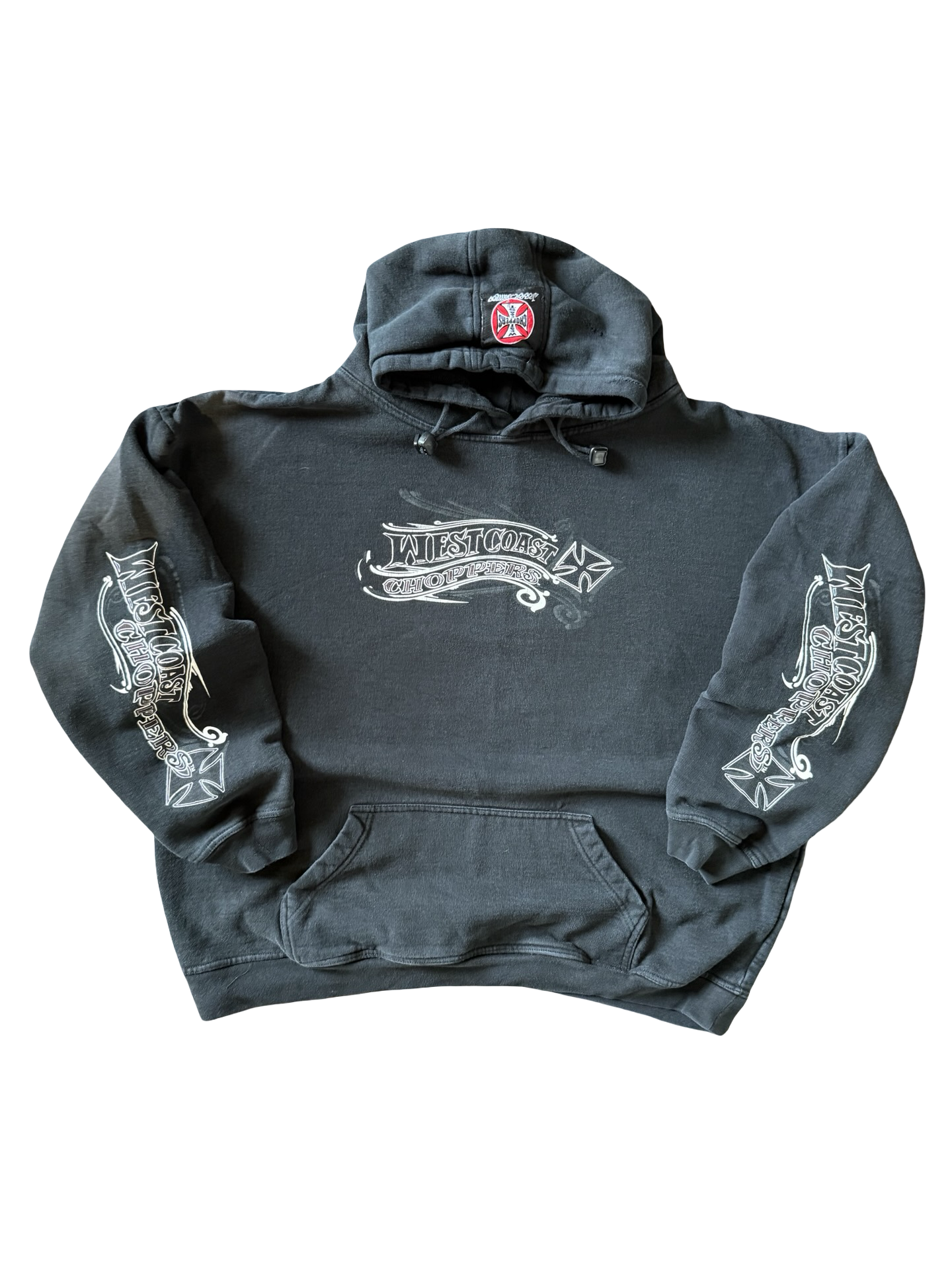90s West Coast Choppers biker logo hoodie (XXL)
