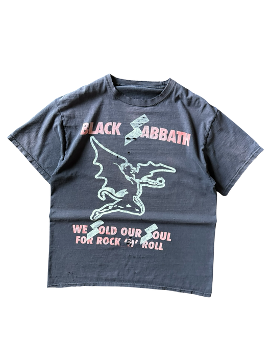 Y2K faded Black Sabbath "we sold our soul for rock n' roll" band shirt