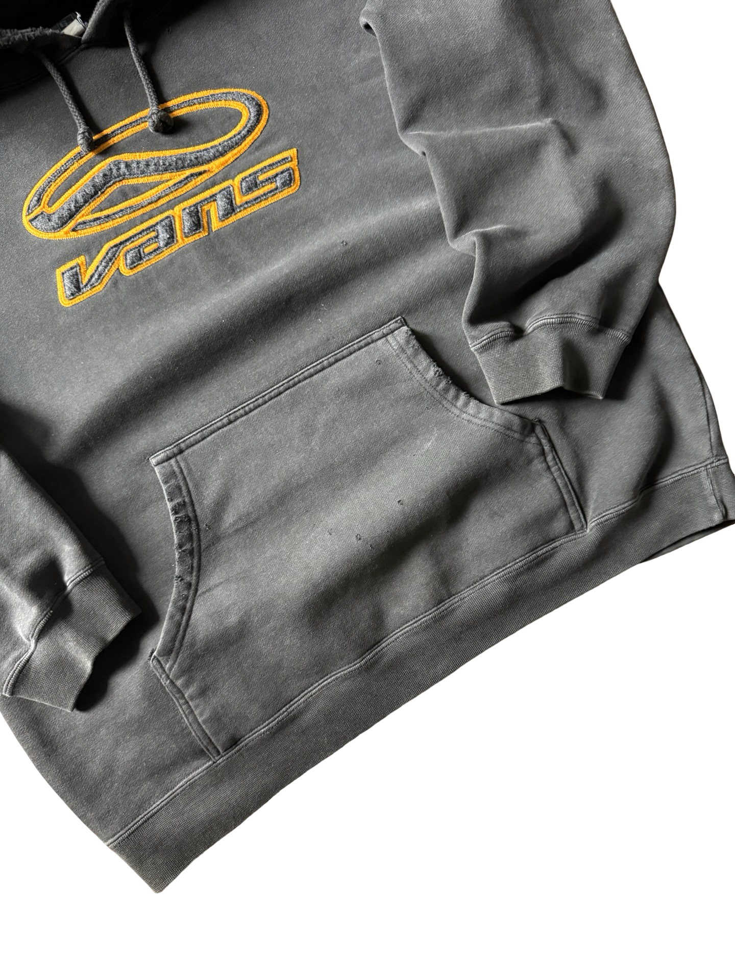 90s lightly distressed Vans classic logo skate hoodie (LARGE)