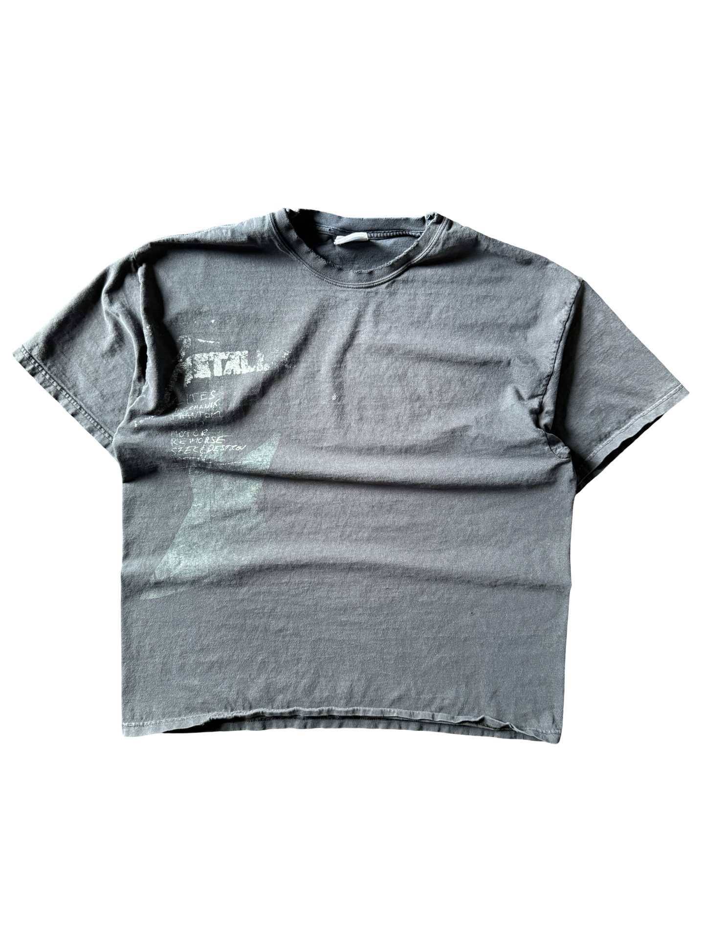 Y2K vintage faded Metallica "guitar" concert shirt