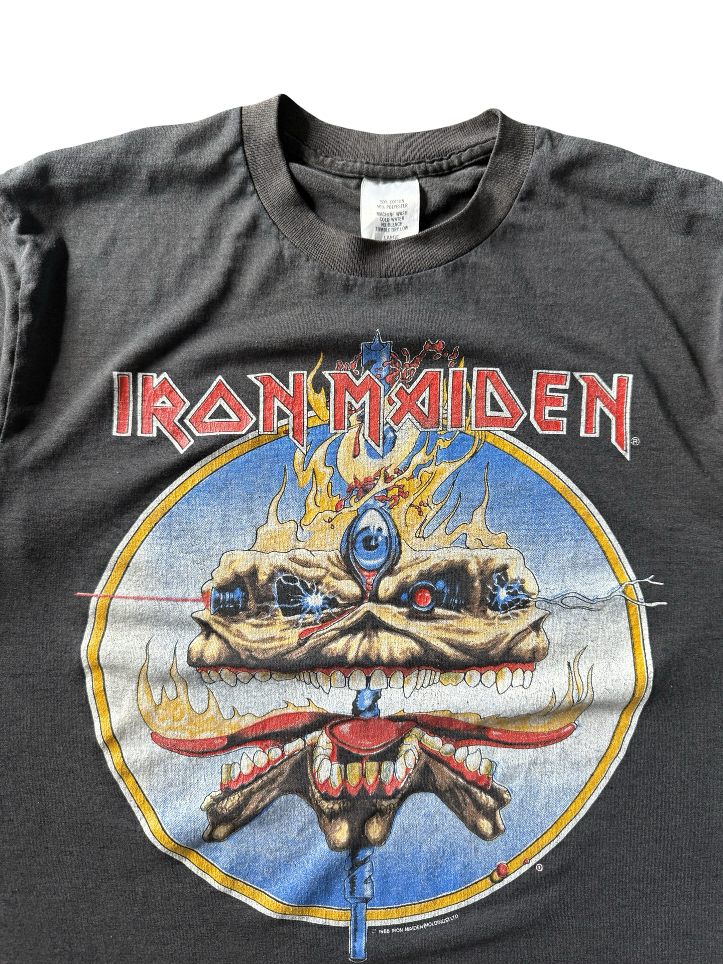 1988 Iron Maiden "The Clairvoyant" band shirt