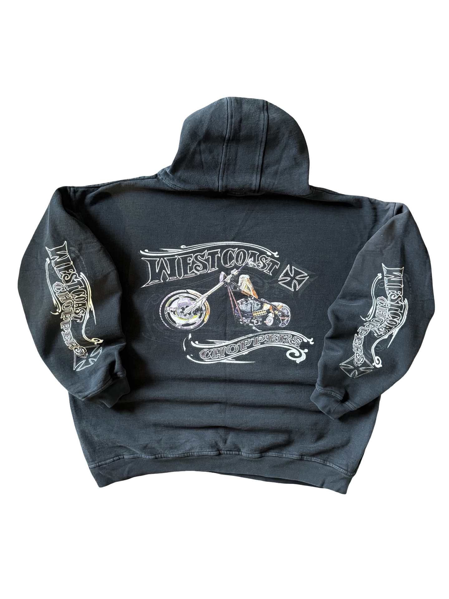90s West Coast Choppers biker logo hoodie (XXL)
