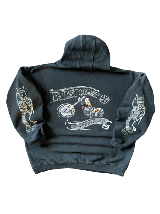 90s West Coast Choppers biker logo hoodie (XXL)
