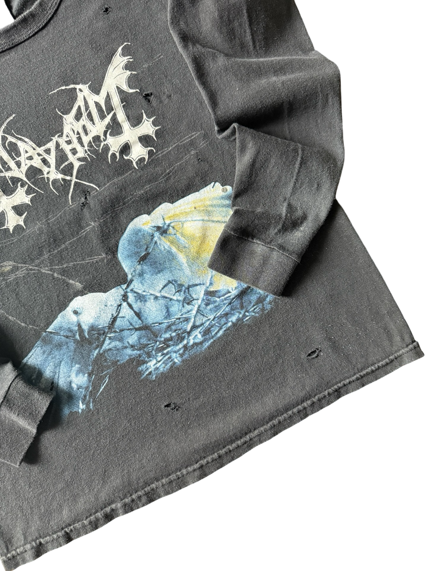 Y2K vintage Mayhem "grand declaration of war" band longsleeve shirt