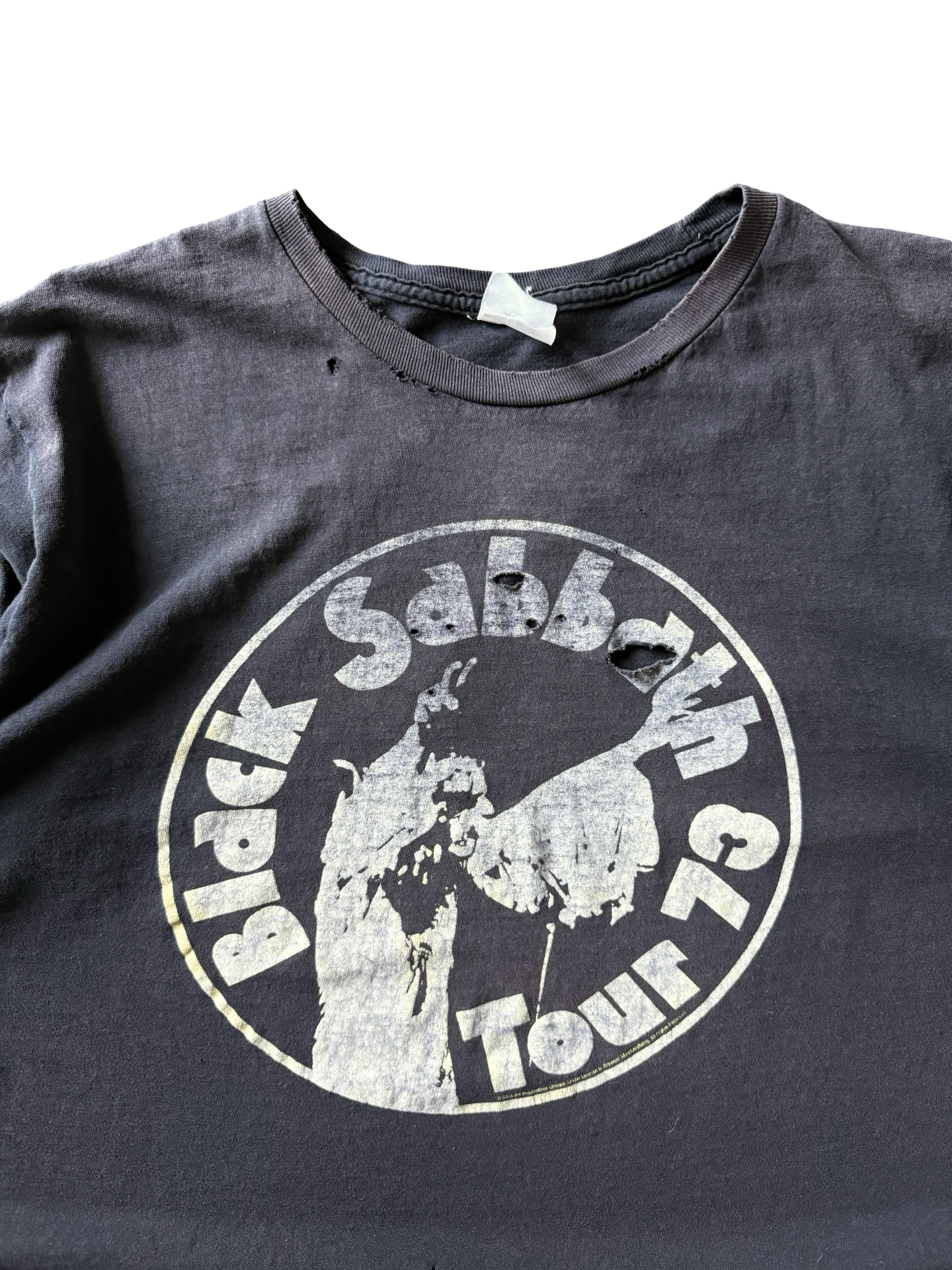 2016 faded Black Sabbath "tour 73" band shirt