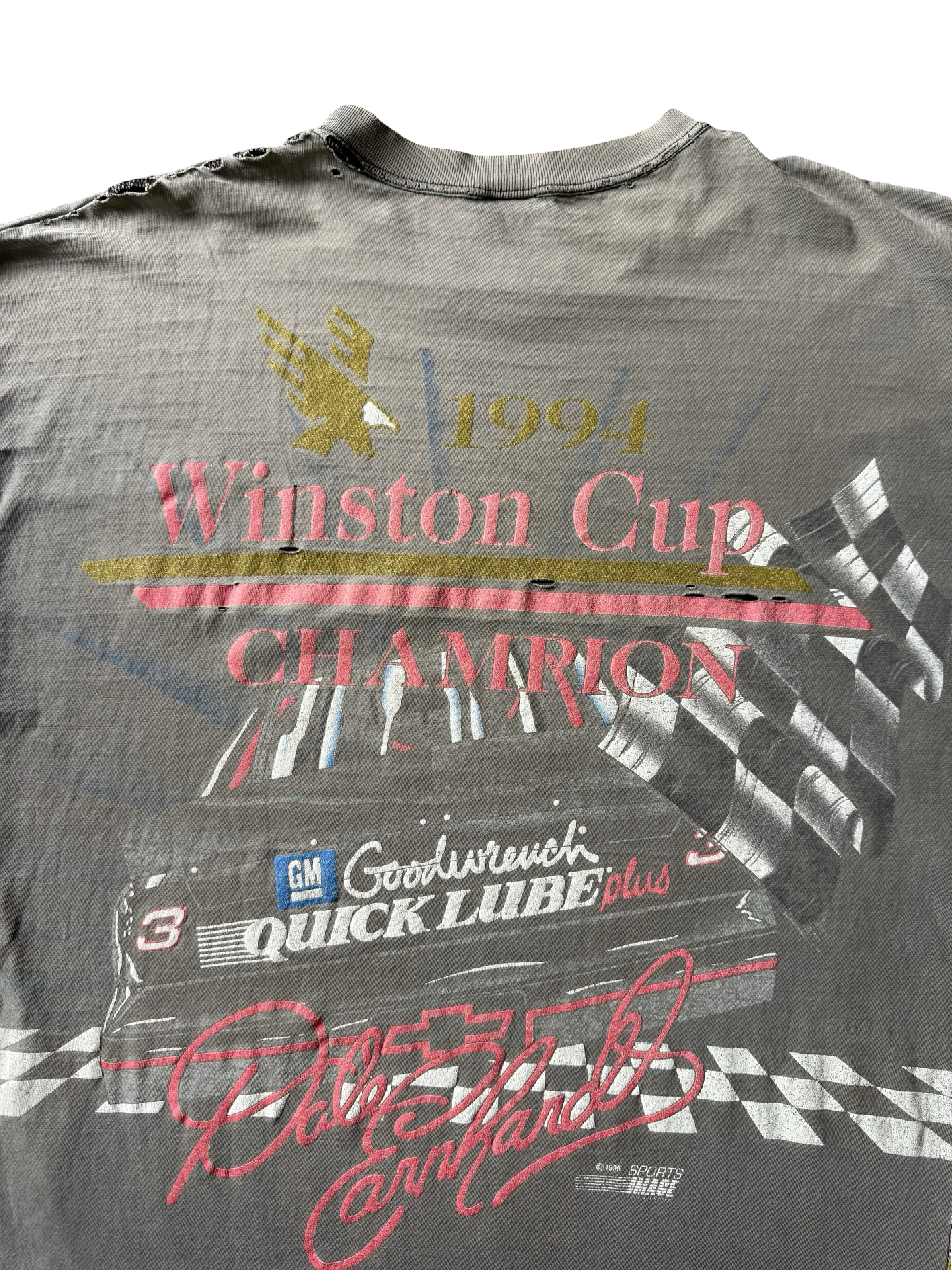 1995 faded & distressed Nascar Winston Cup "Dale Earnhardt" shirt (XL)