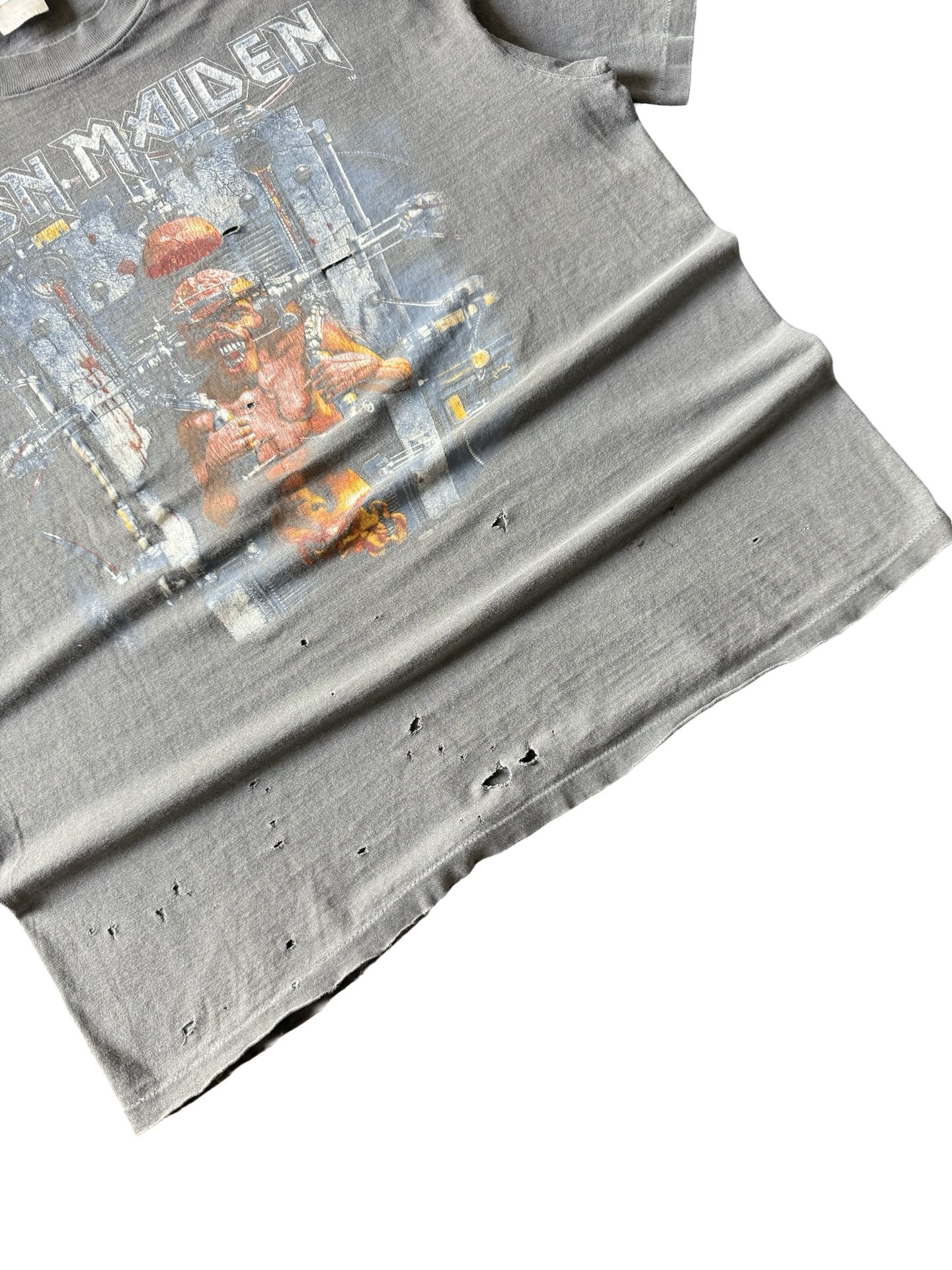 1995 faded Iron Maiden "x factor" band shirt