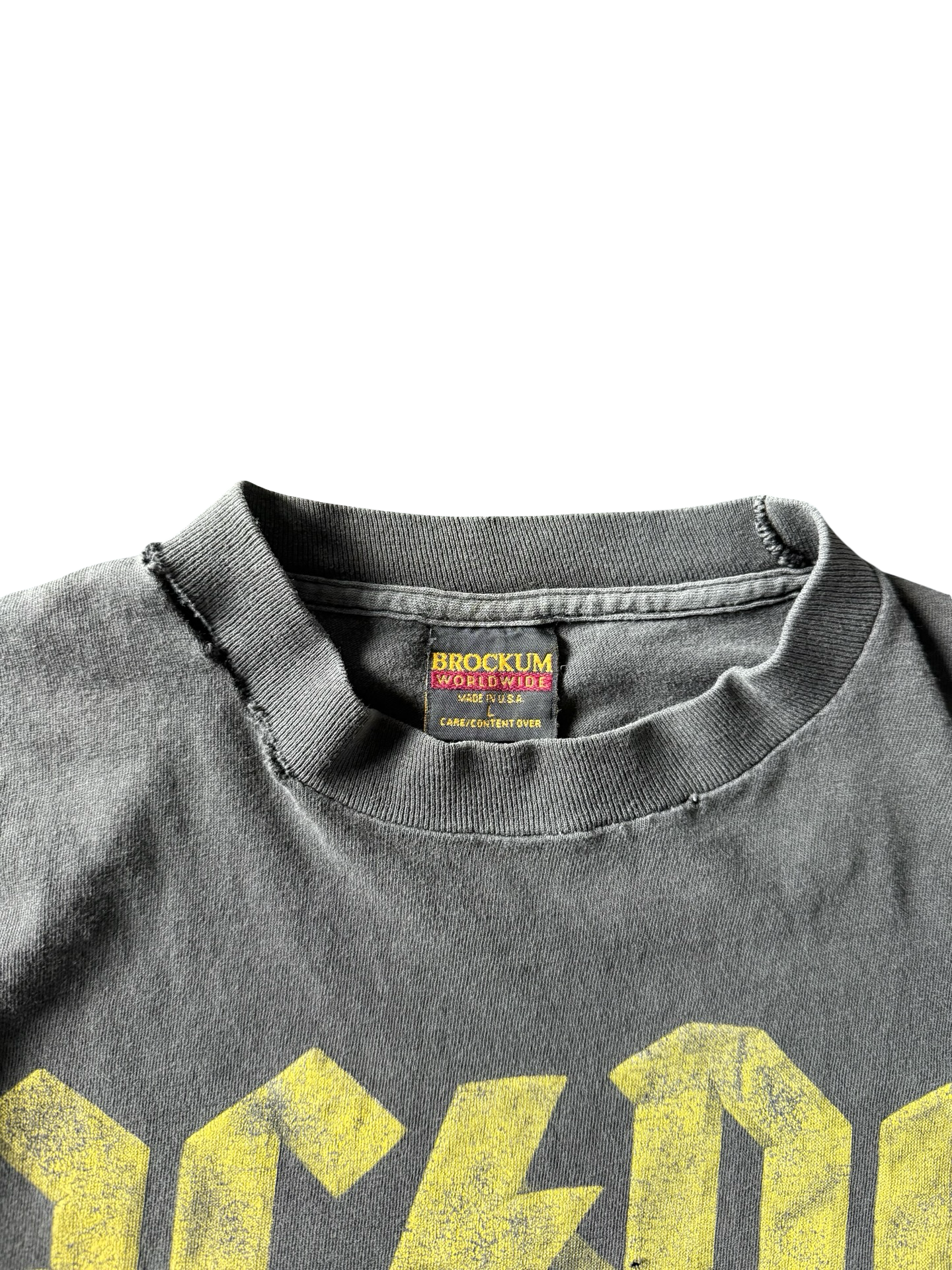 1991 faded AC/DC "givin the dog a bone" band shirt